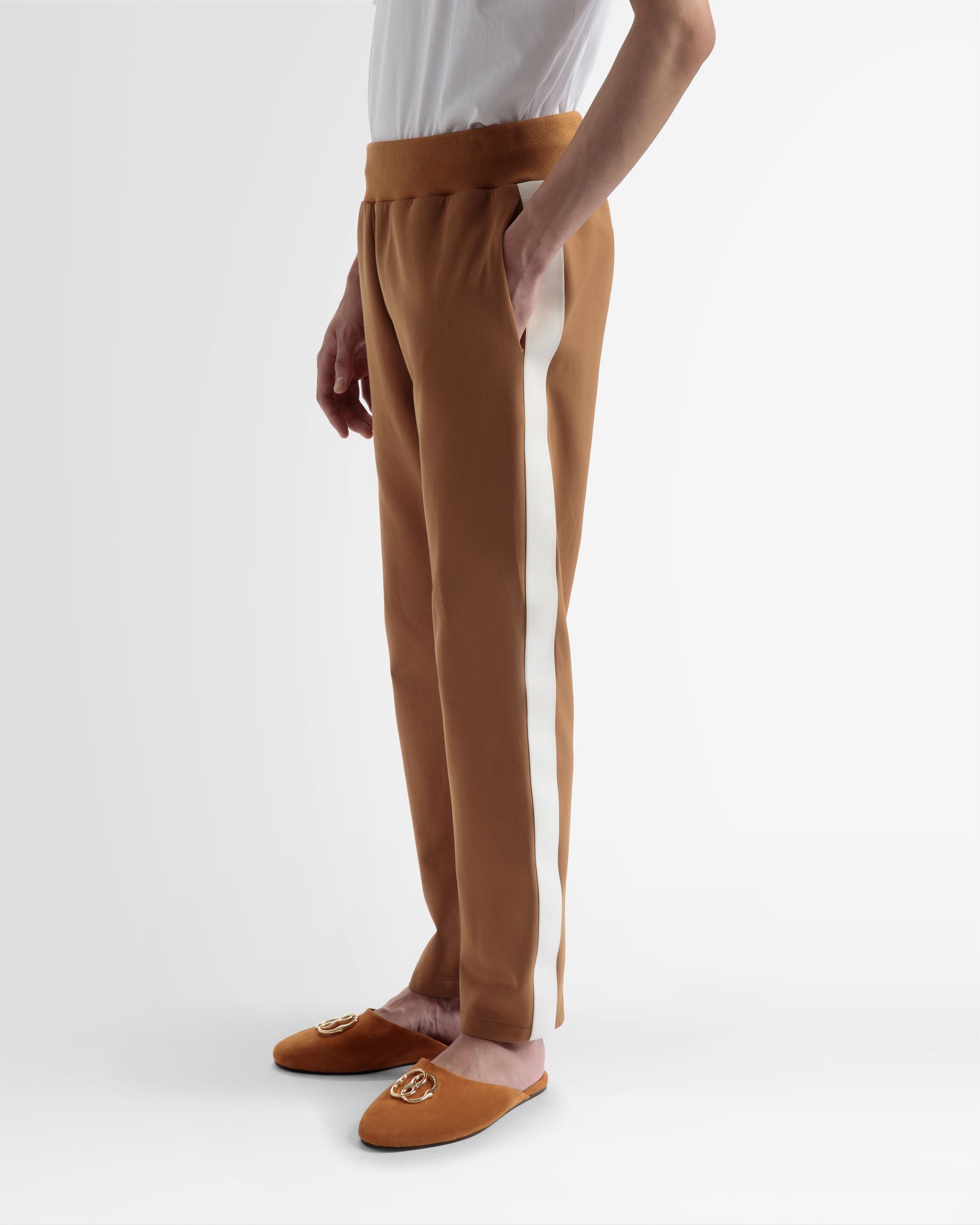 Pantalone Sportivo In Misto Cotone Ocra - Uomo - Bally - 03