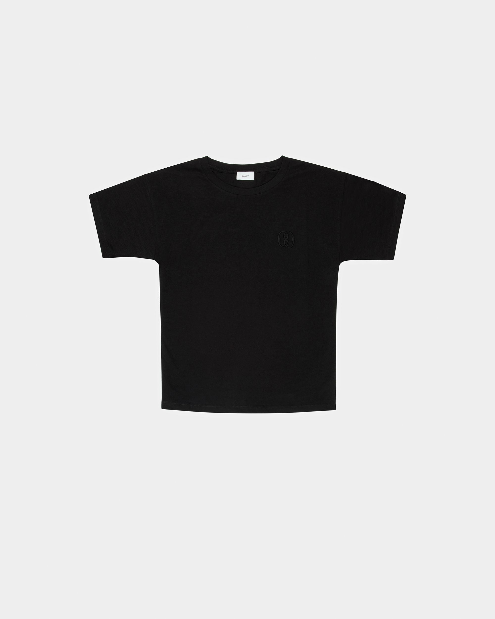 T-Shirt Ricamata In Cotone - Uomo - Bally - 01
