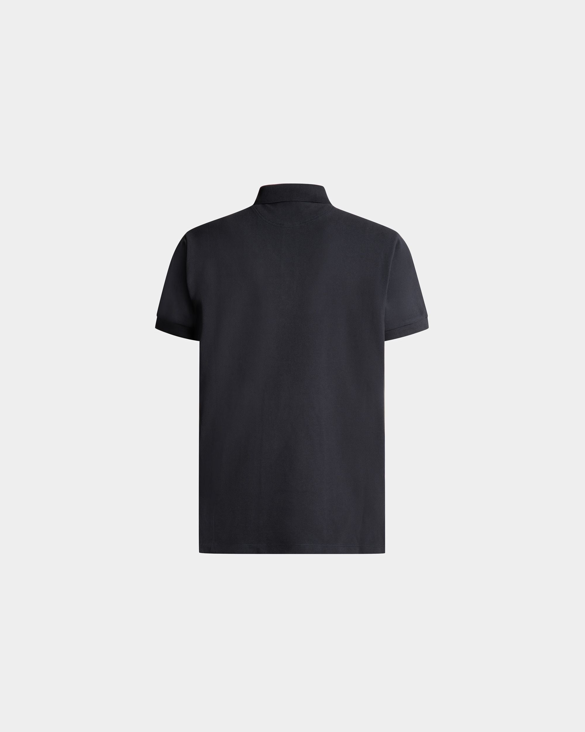 Polo A Maniche Corte In Cotone Blu Scuro - Uomo - Bally - 03