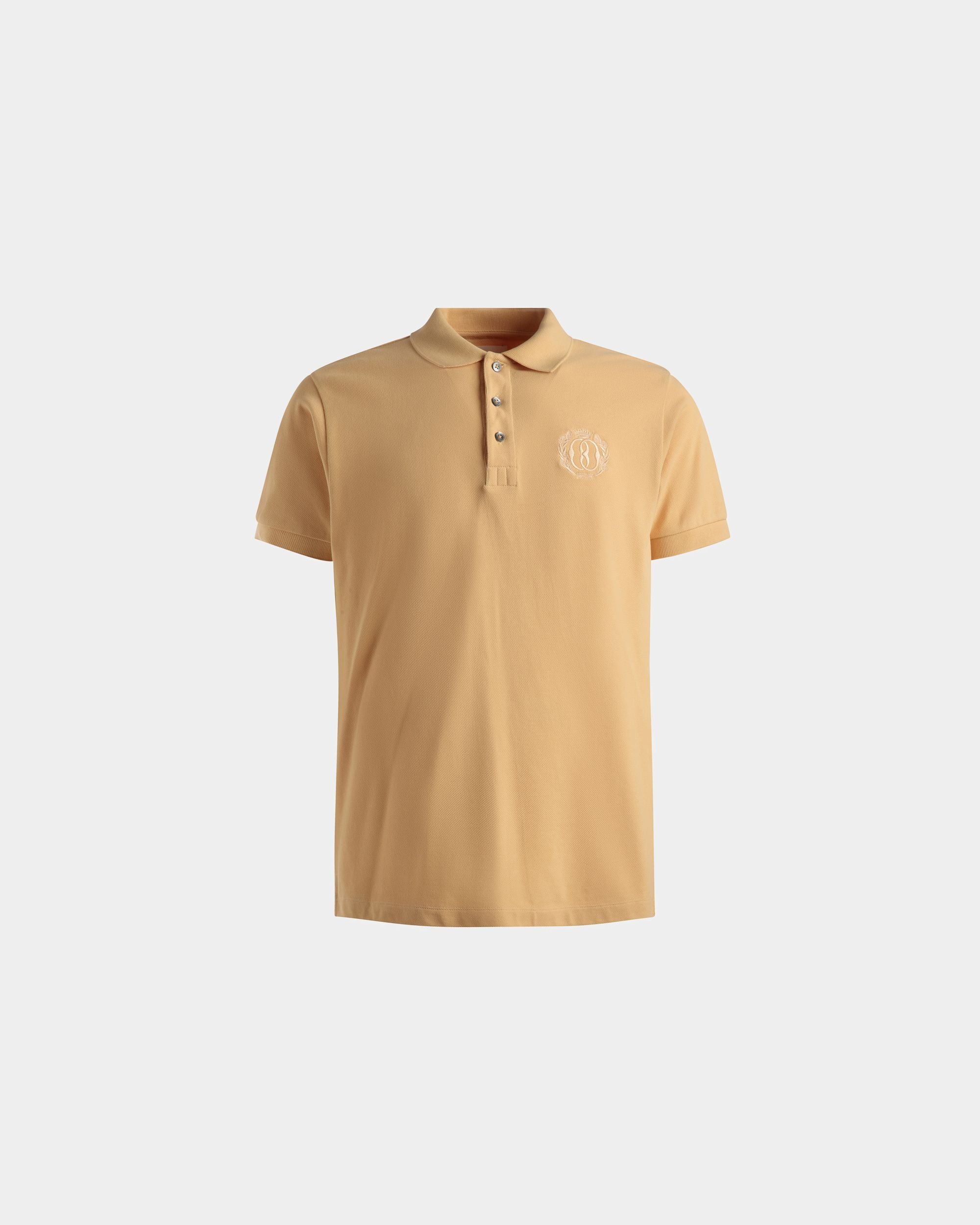 Polo Emblem In Cotone Color Crema - Uomo - Bally - 01