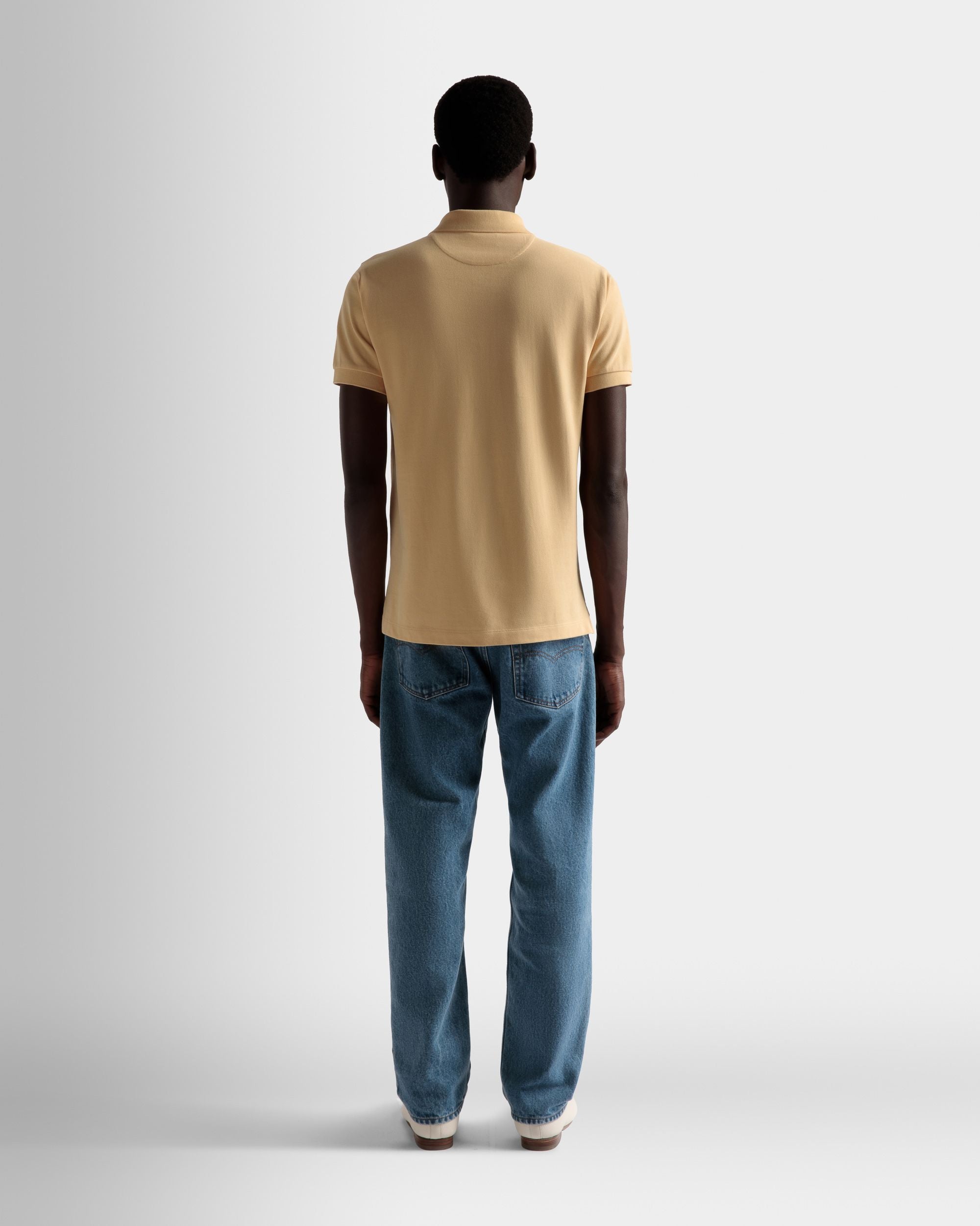 Polo Emblem In Cotone Color Crema - Uomo - Bally - 06