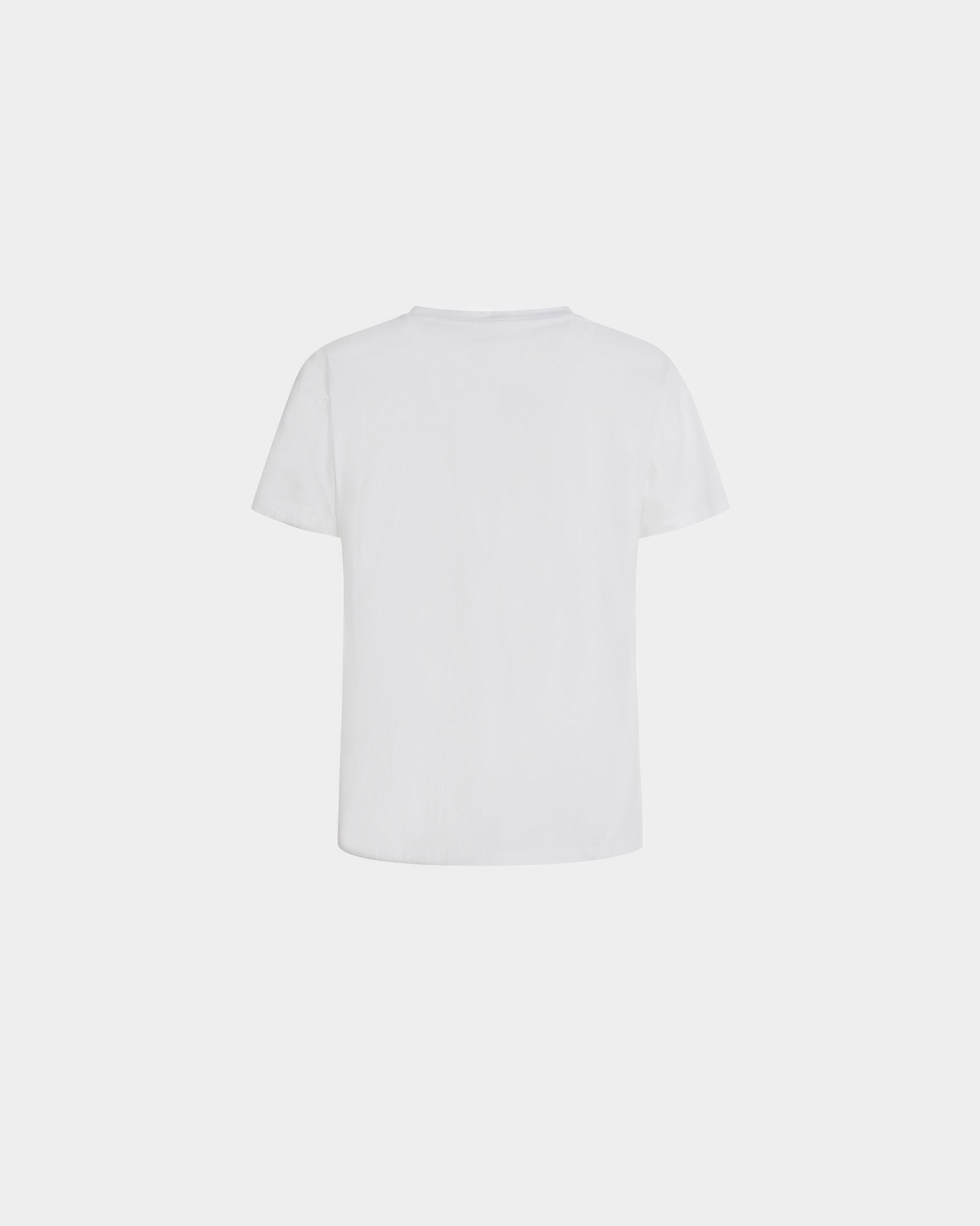 T-Shirt Con Motivo Train In Cotone Bianco - Uomo - Bally - 07