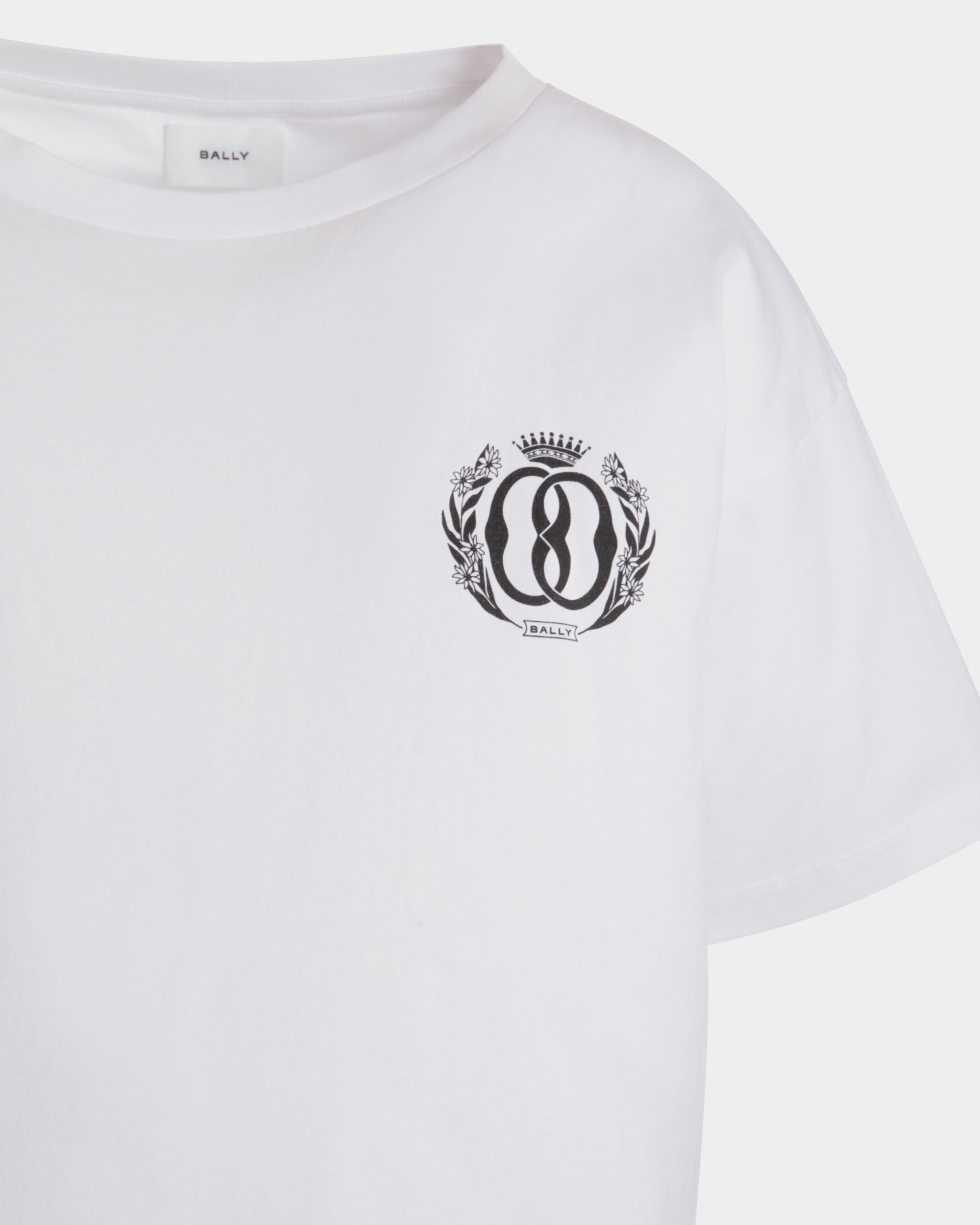 T-Shirt In Cotone Bianco - Uomo - Bally - 02