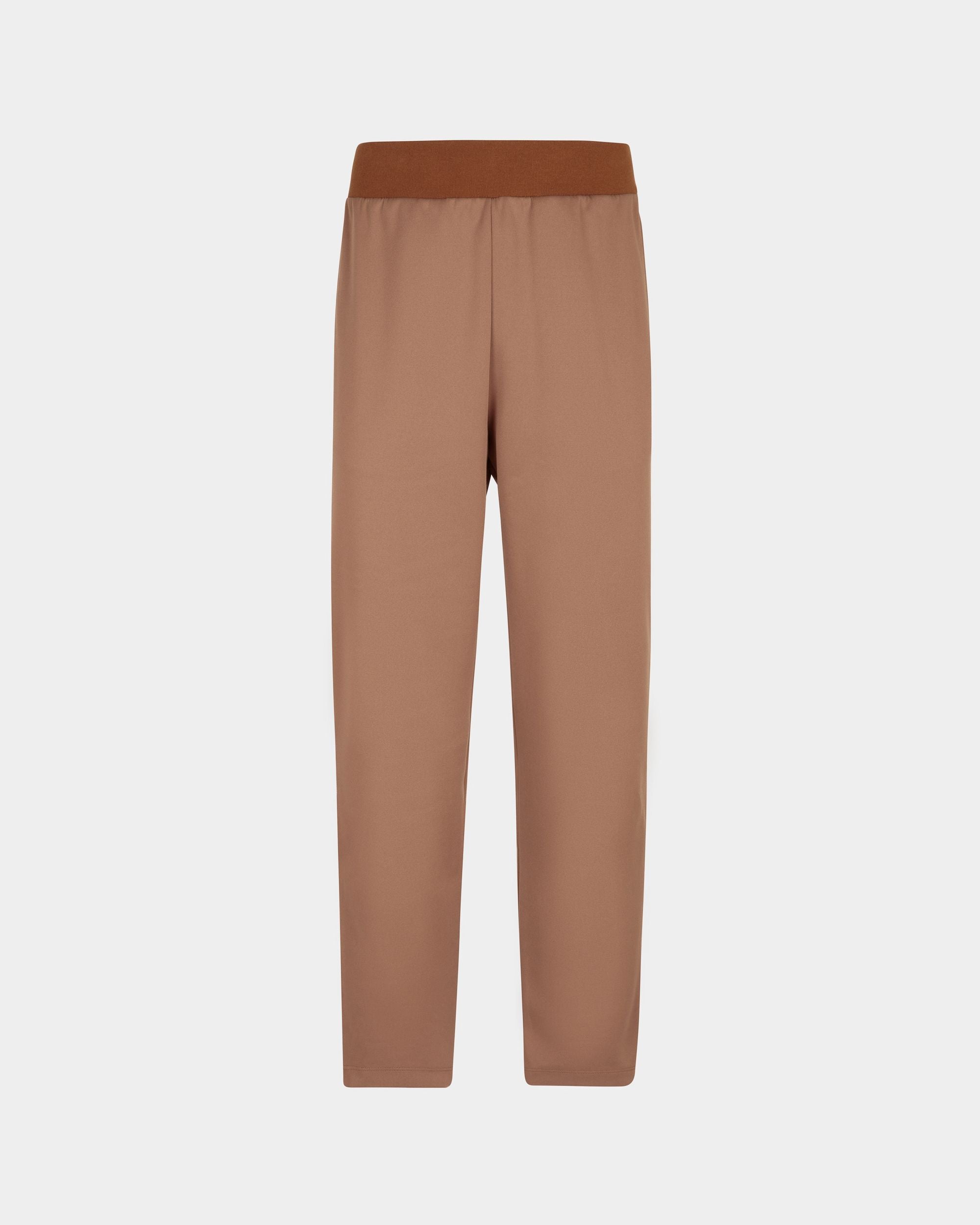 Pantalone Da Tuta In Misto Cotone Marrone Chiaro - Uomo - Bally - 01