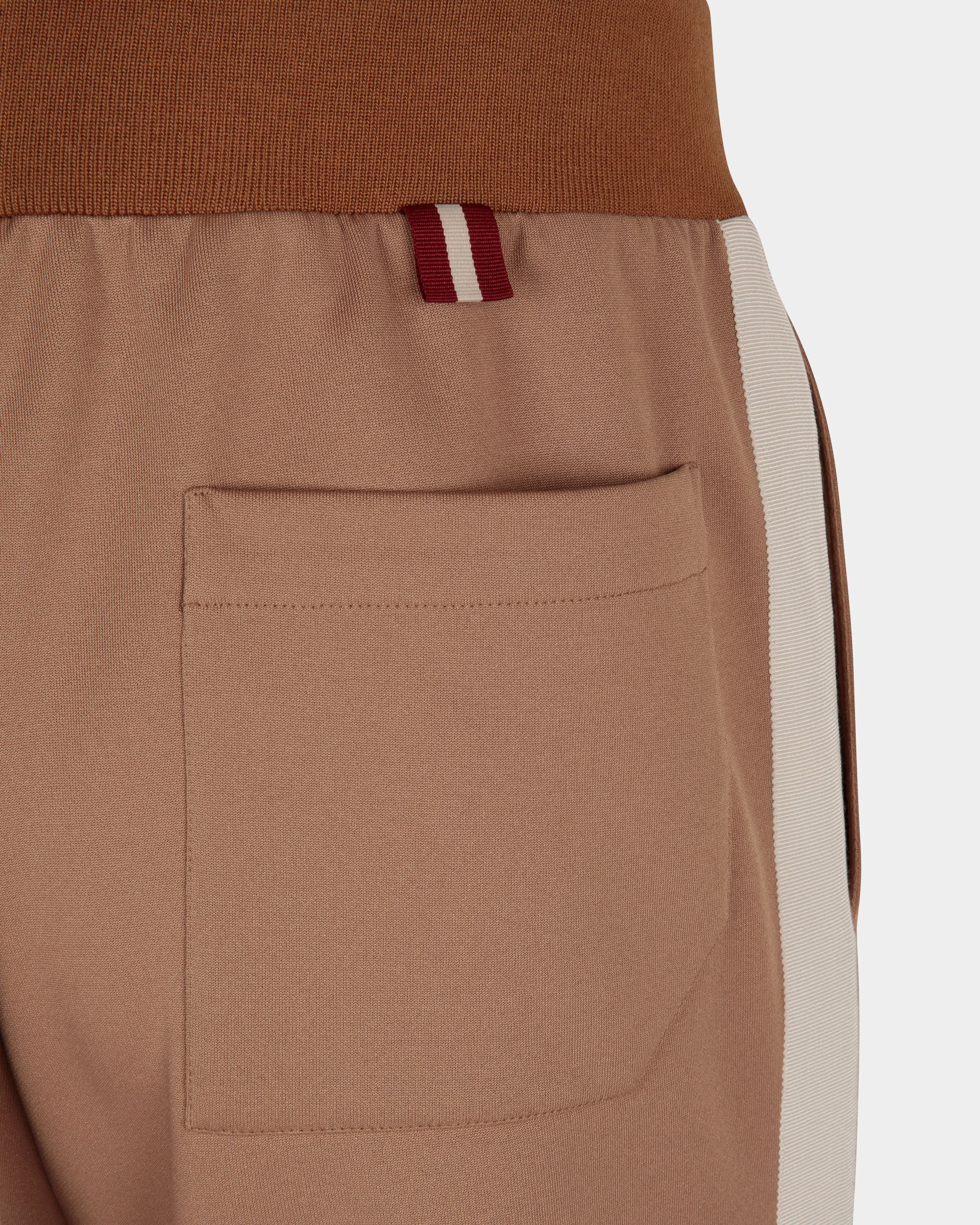 Pantalone Da Tuta In Misto Cotone Marrone Chiaro - Uomo - Bally - 02