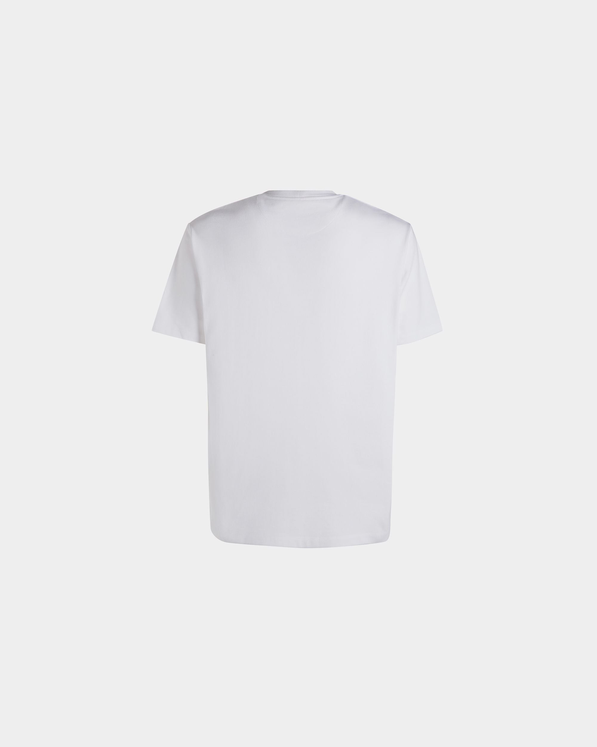 T-Shirt In Cotone Bianco Con Logo Bally Crest - Uomo - Bally - 03