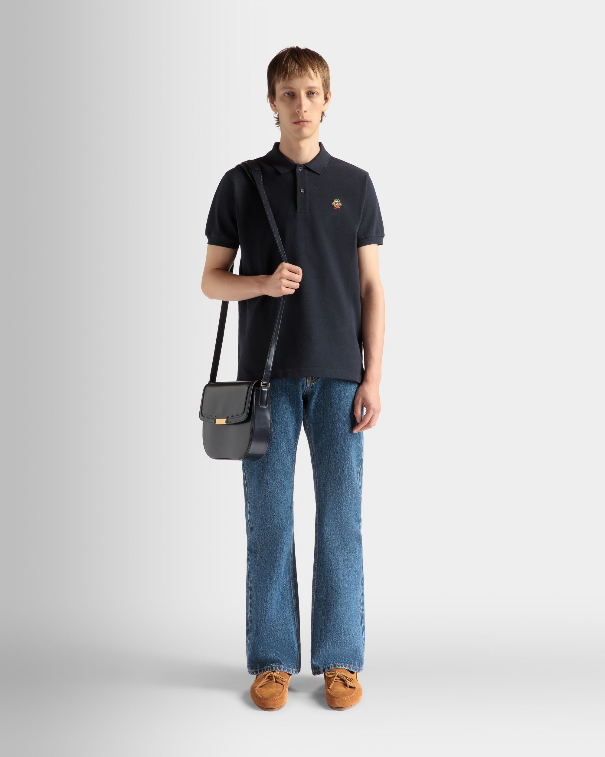 Polo In Cotone Navy Blue - Uomo - Bally - 02
