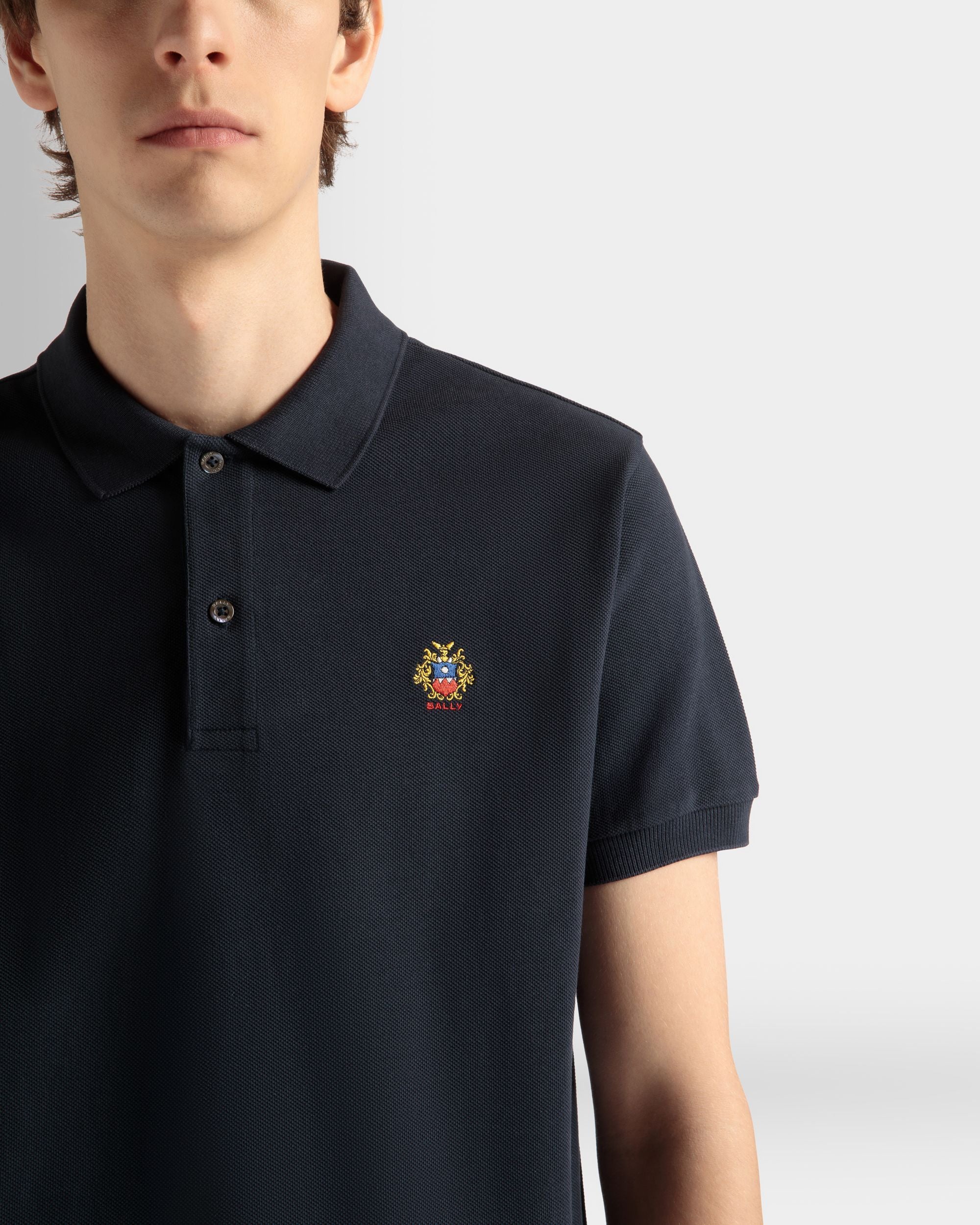 Polo In Cotone Navy Blue - Uomo - Bally - 04