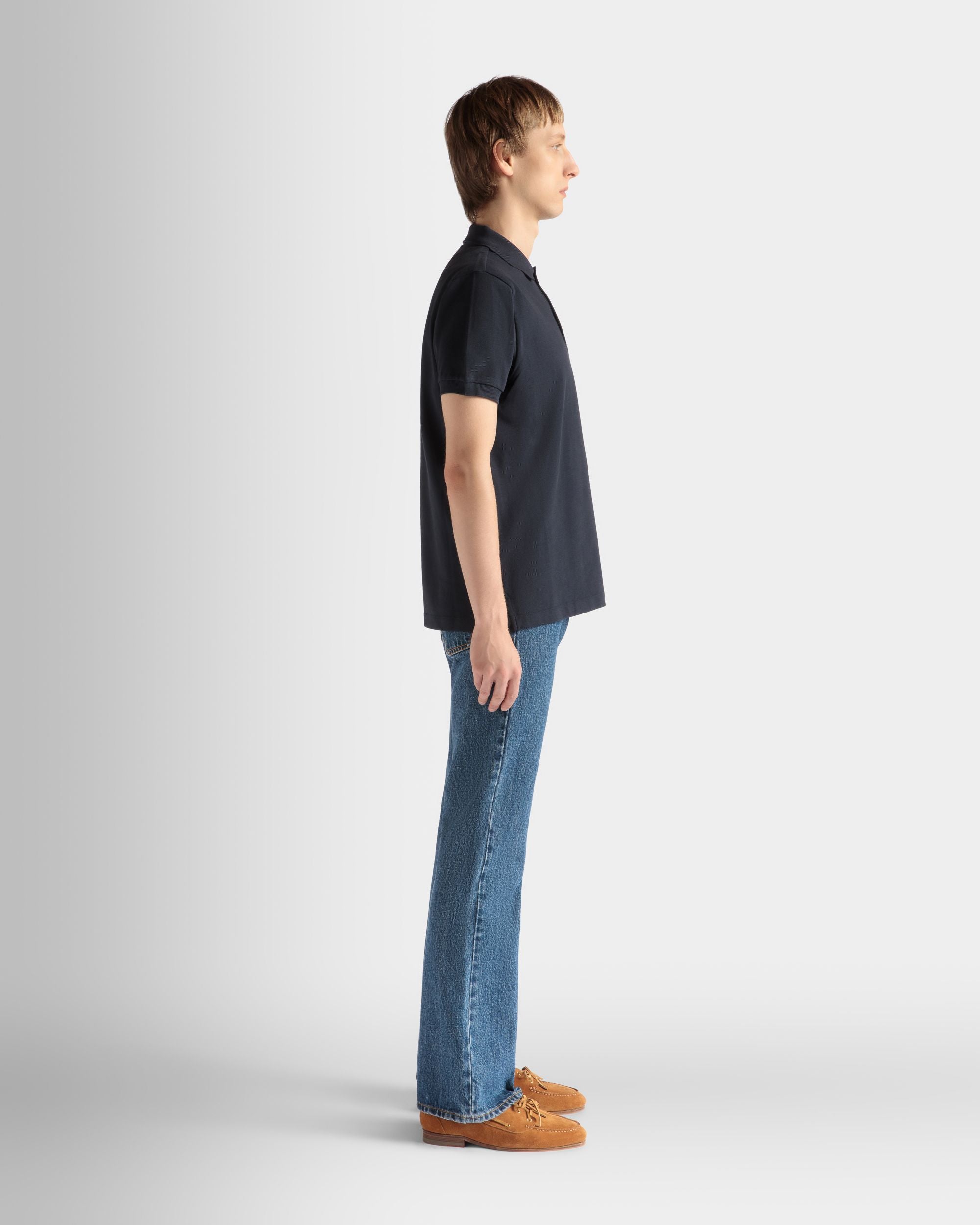 Polo In Cotone Navy Blue - Uomo - Bally - 05