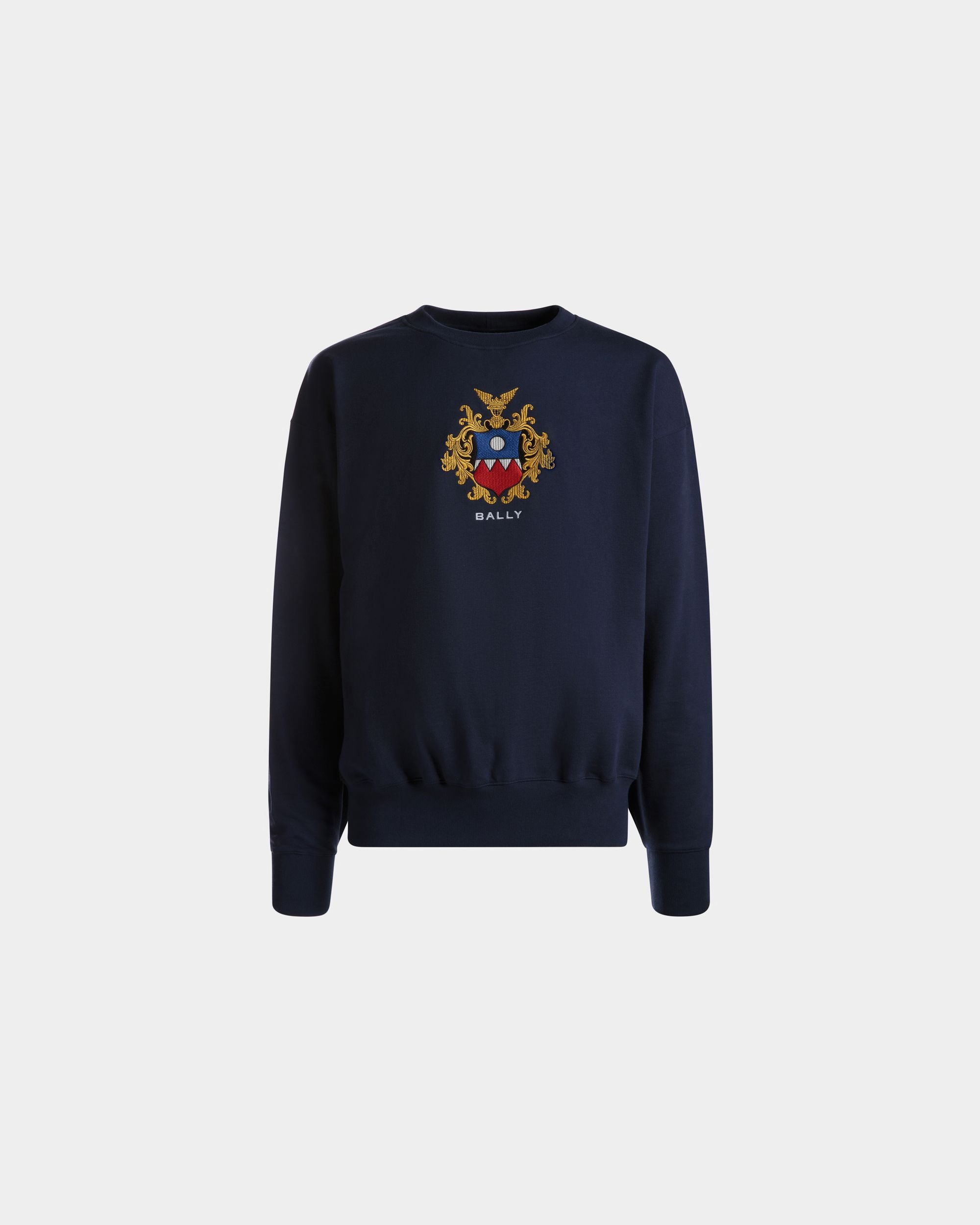 Felpa In Cotone Navy Blue - Uomo - Bally - 01