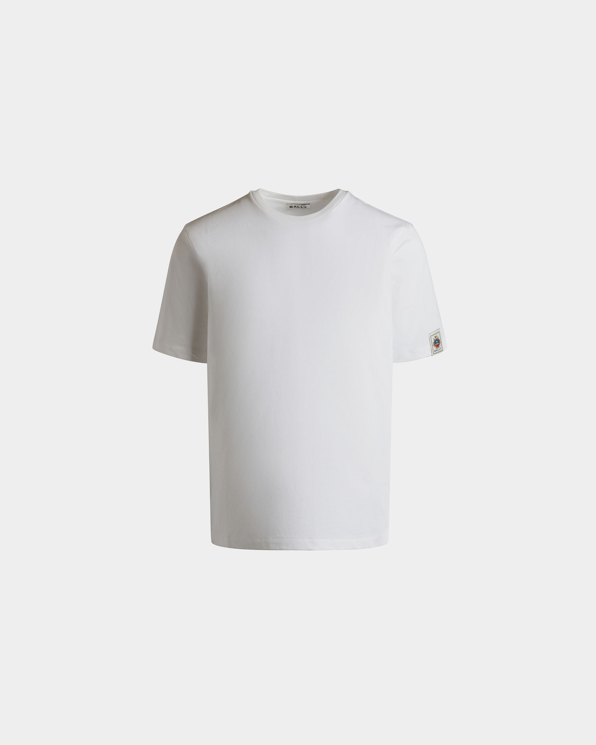 T-Shirt In Cotone Bianco - Uomo - Bally - 01