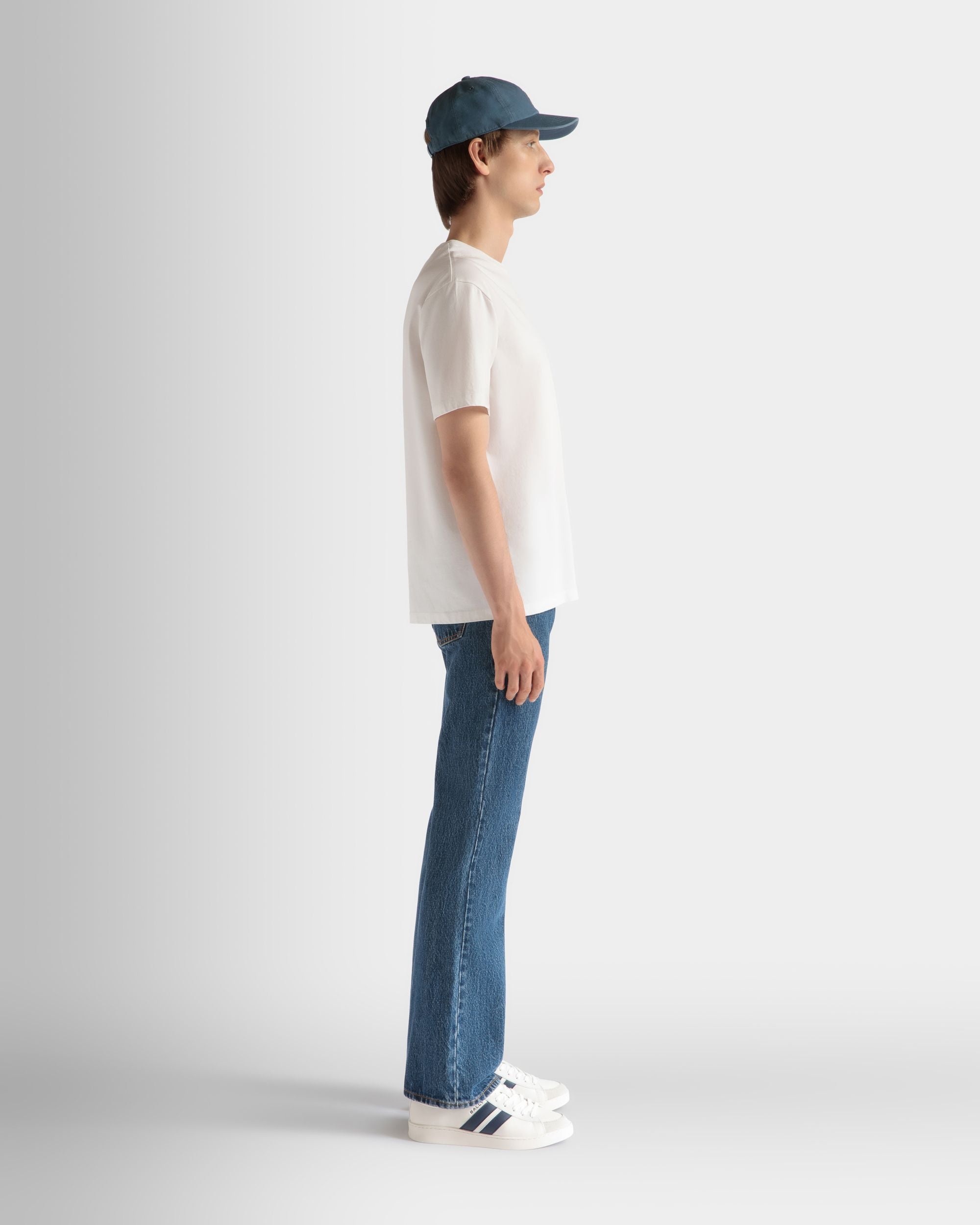 T-Shirt In Cotone Bianco - Uomo - Bally - 05