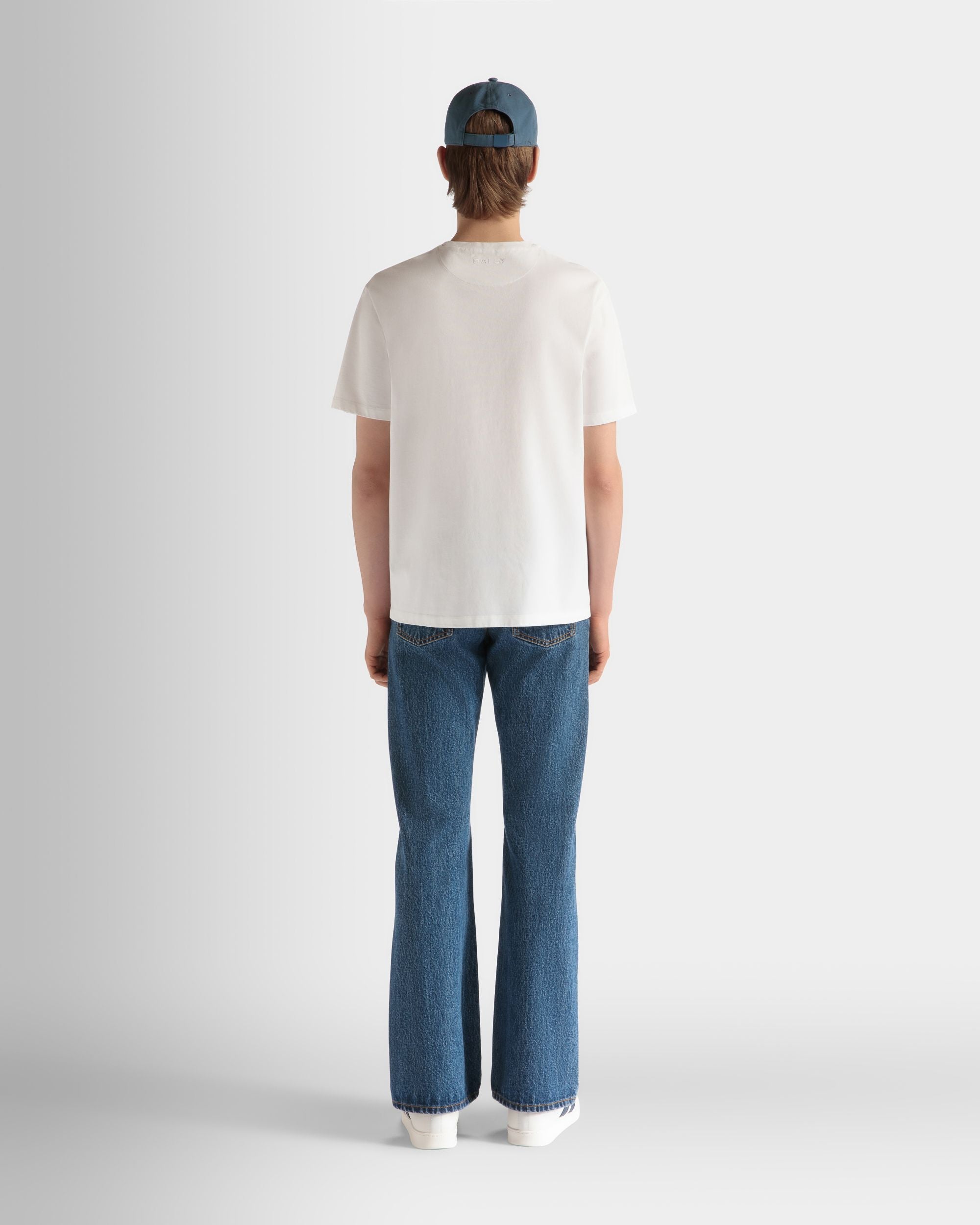 T-Shirt In Cotone Bianco - Uomo - Bally - 06