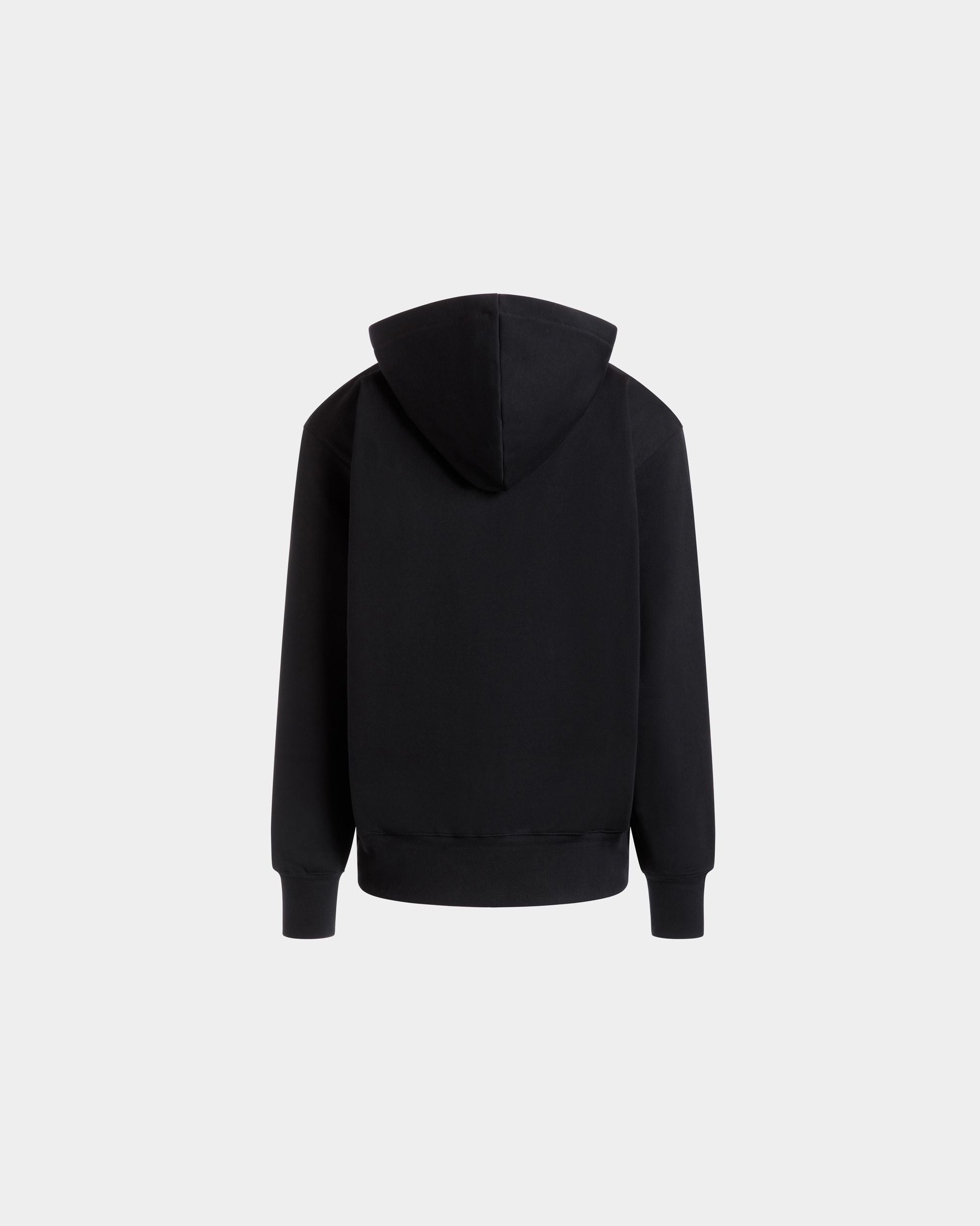 Maglia Con Cappuccio In Cotone Nero Con Logo Bally Crest - Uomo - Bally - 03