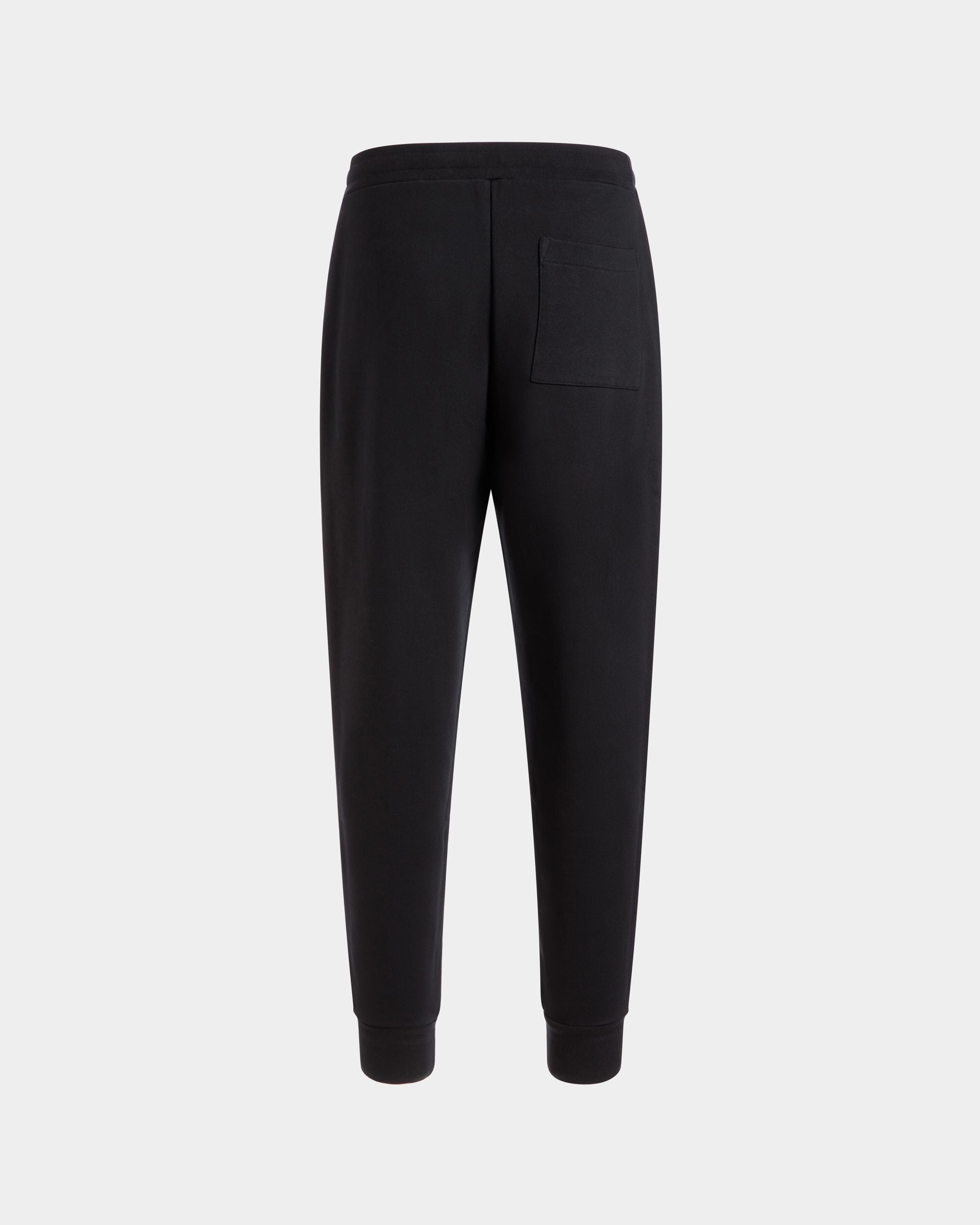 Pantalone Da Tuta In Cotone Nero Con Logo Bally Crest - Uomo - Bally - 03