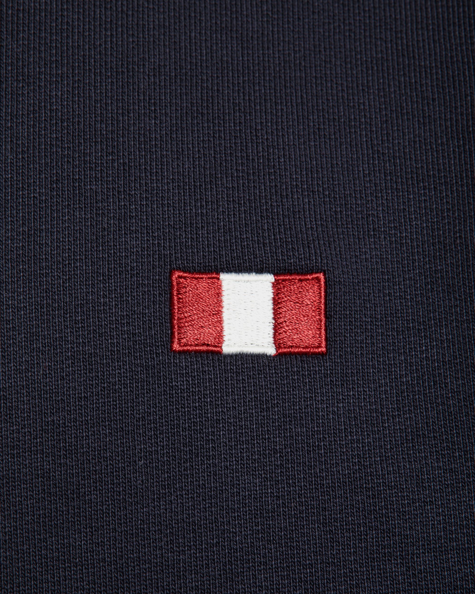 Felpa Girocollo In Cotone Navy Blue Con Elemento Bally Flag - Uomo - Bally - 04