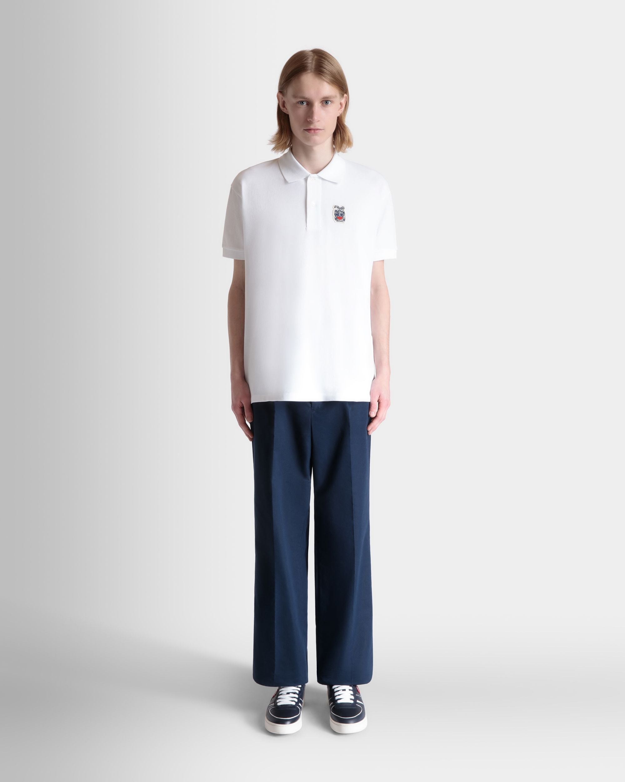 Polo In Cotone Bianco - Uomo - Bally - 02