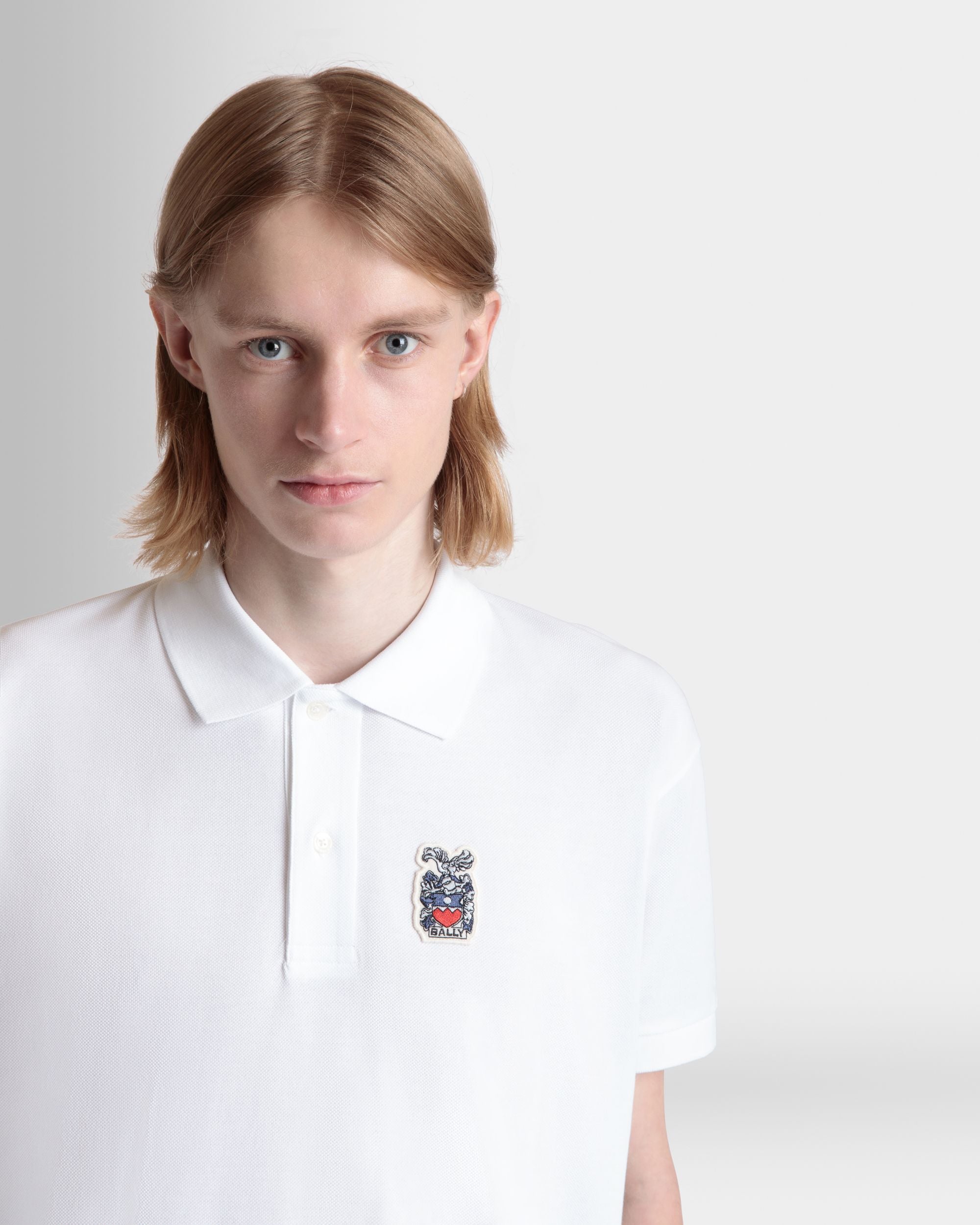 Polo In Cotone Bianco - Uomo - Bally - 03