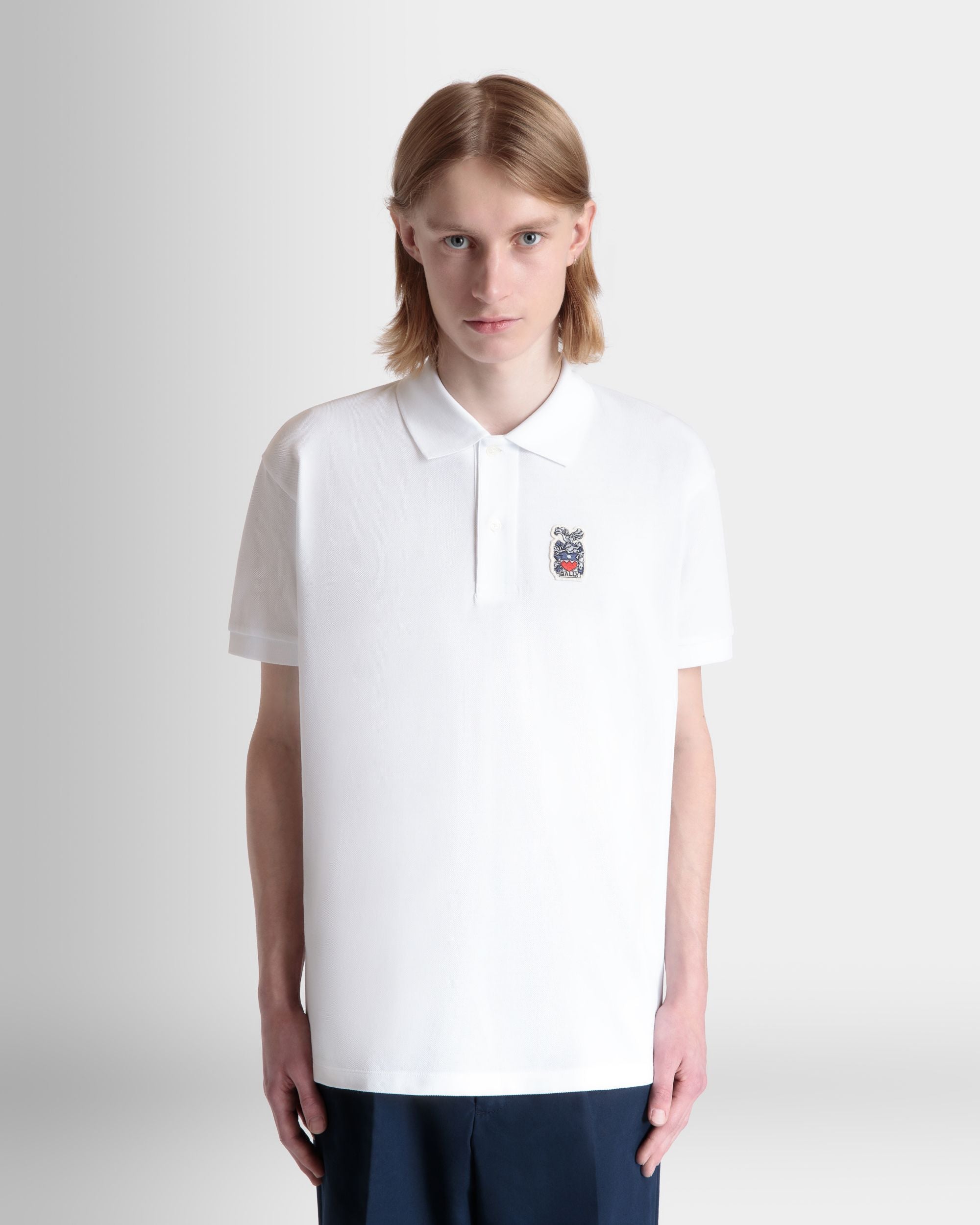 Polo In Cotone Bianco - Uomo - Bally - 08