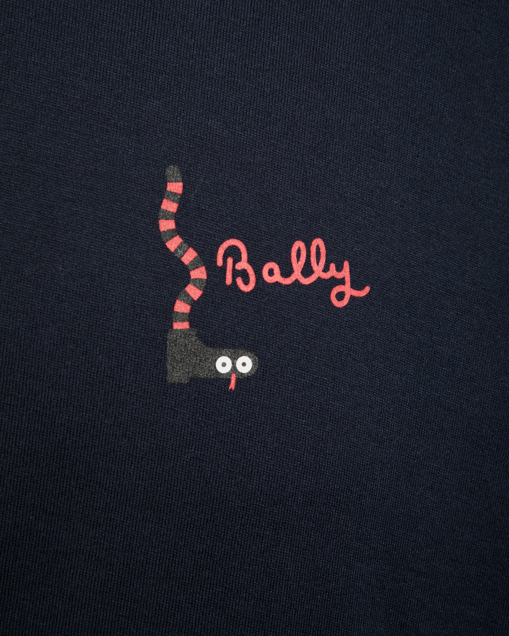 T-Shirt A Maniche Lunghe In Cotone Navy Blue - Uomo - Bally - 04