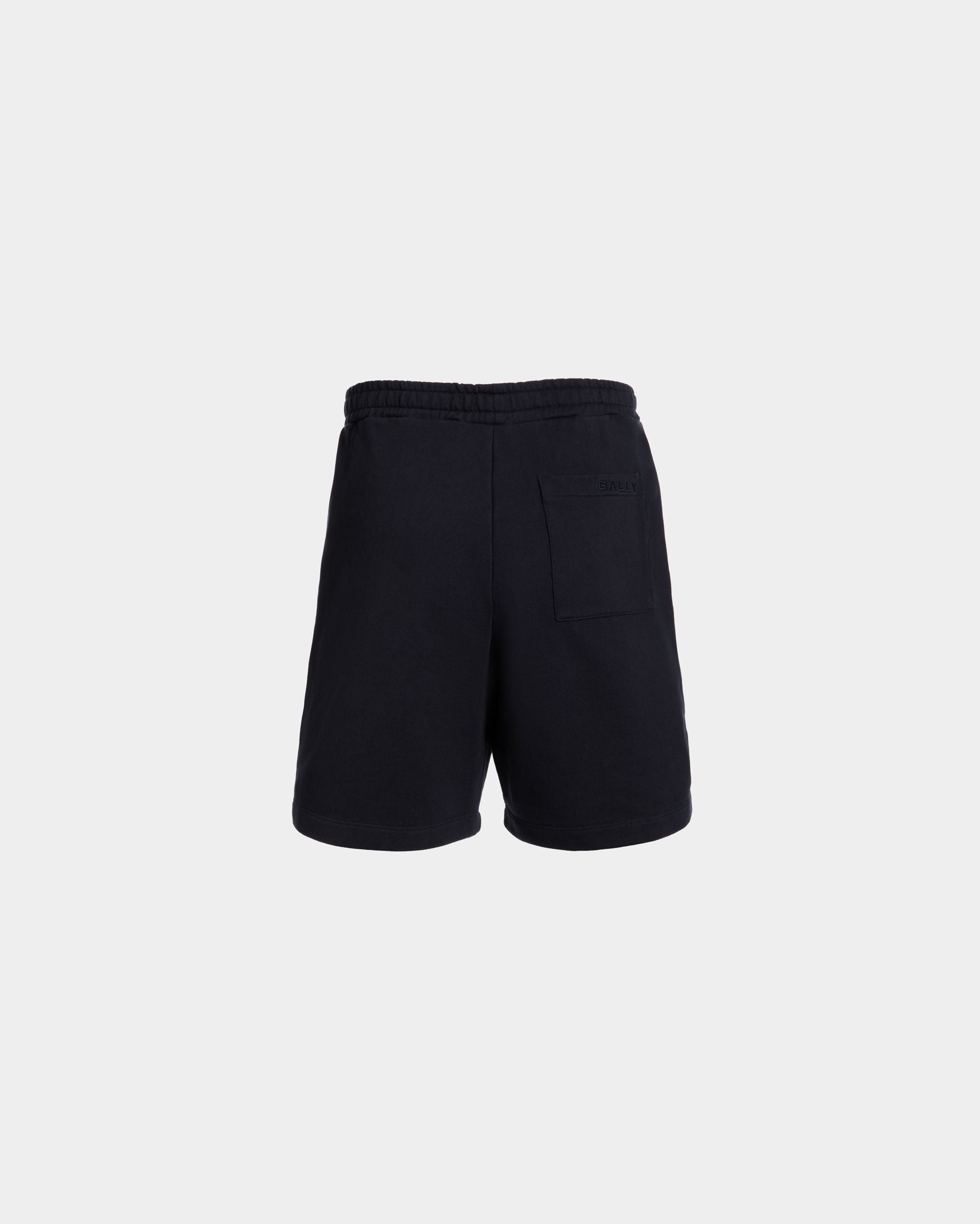 Shorts In Cotone Navy Blue Con Elemento Bally Flag - Uomo - Bally - 07