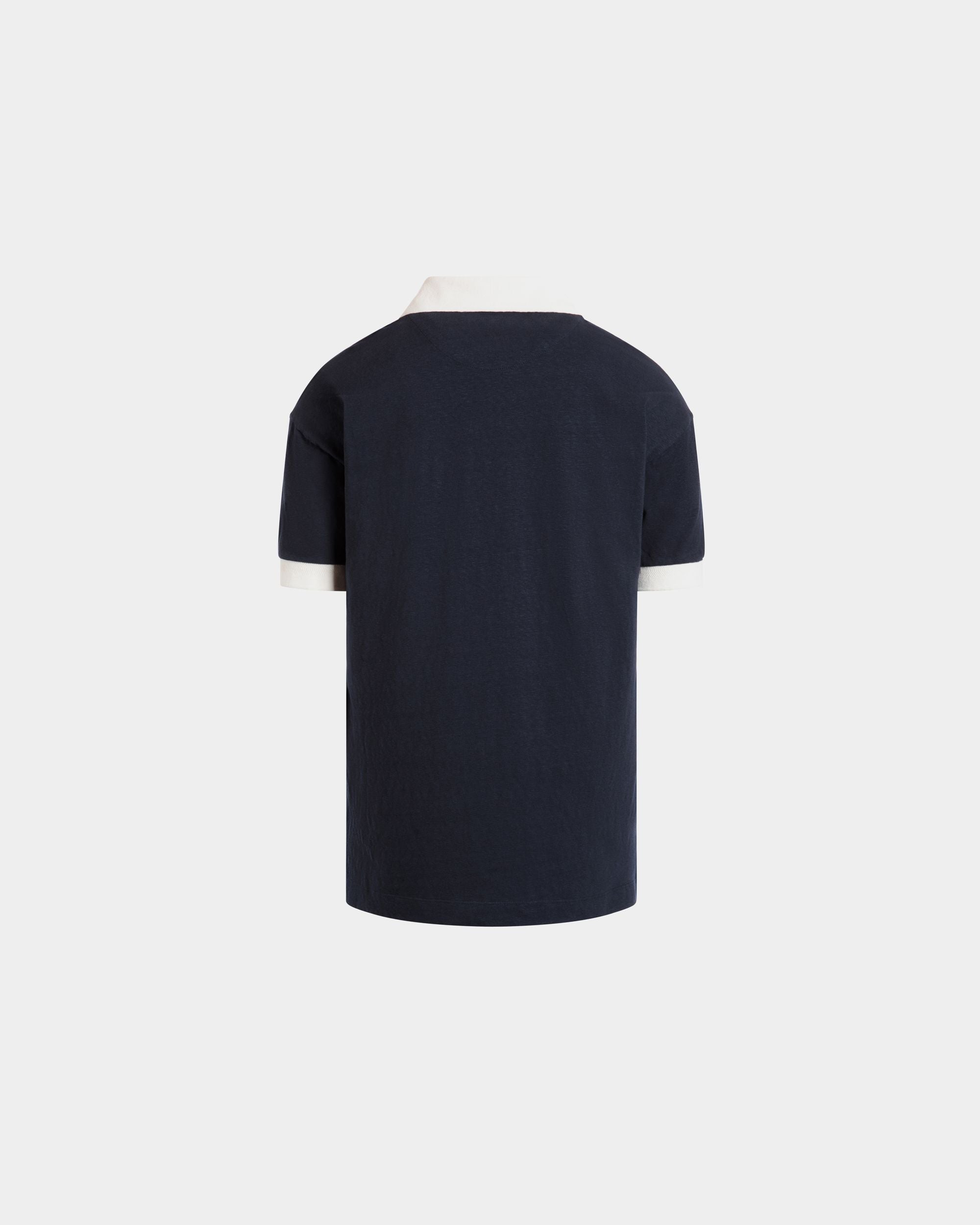 Polo In Cotone Navy Blue Stretch - Uomo - Bally - 07