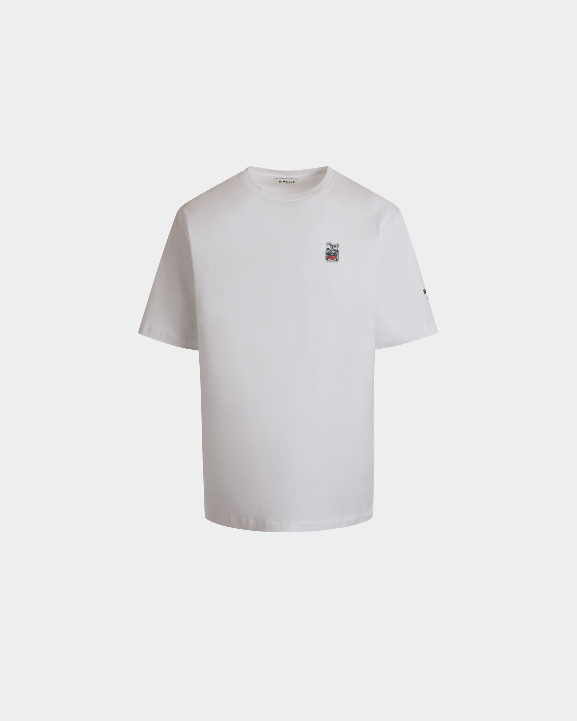 T-Shirt In Cotone Bianco - Uomo - Bally - 01