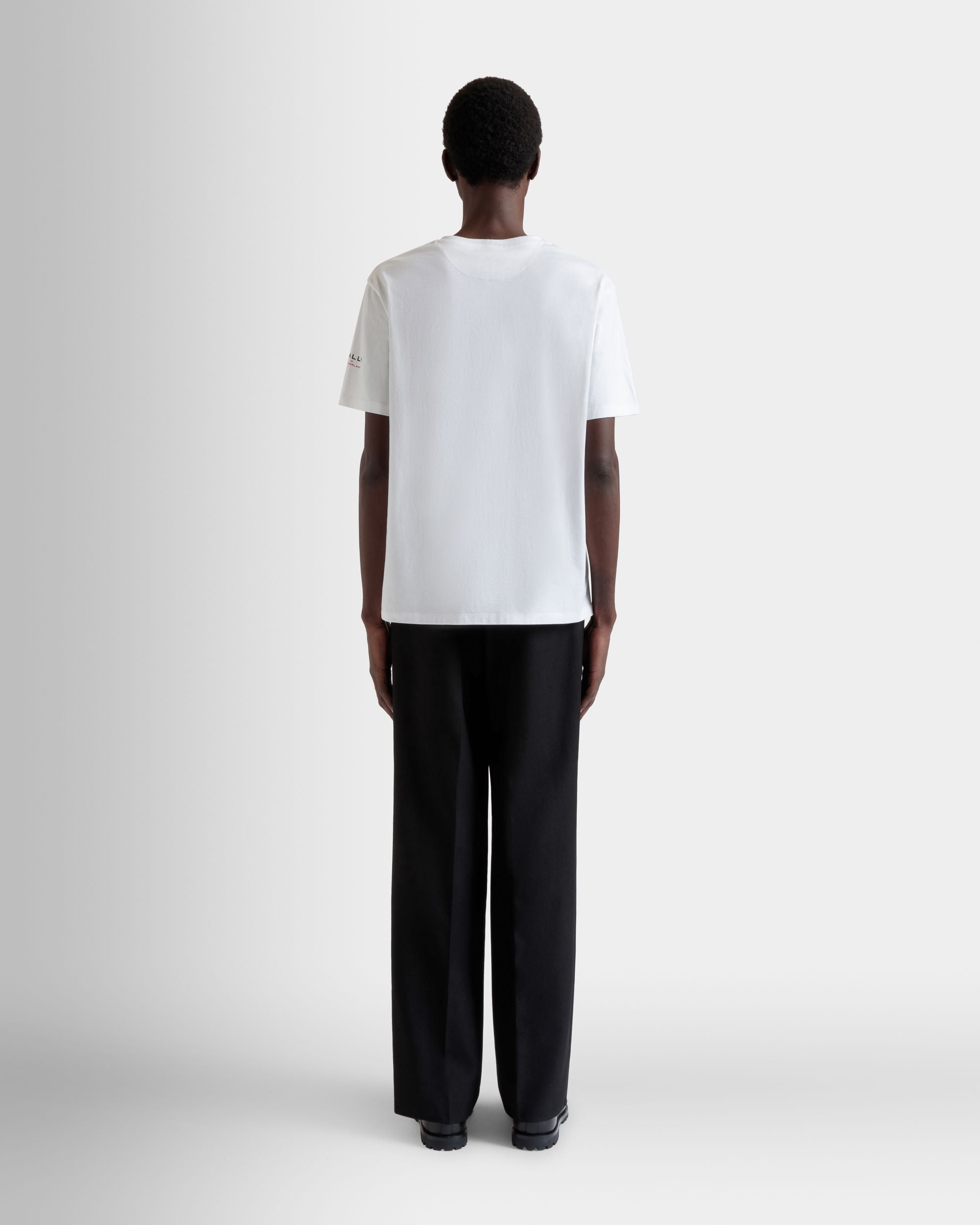 T-Shirt In Cotone Bianco - Uomo - Bally - 06
