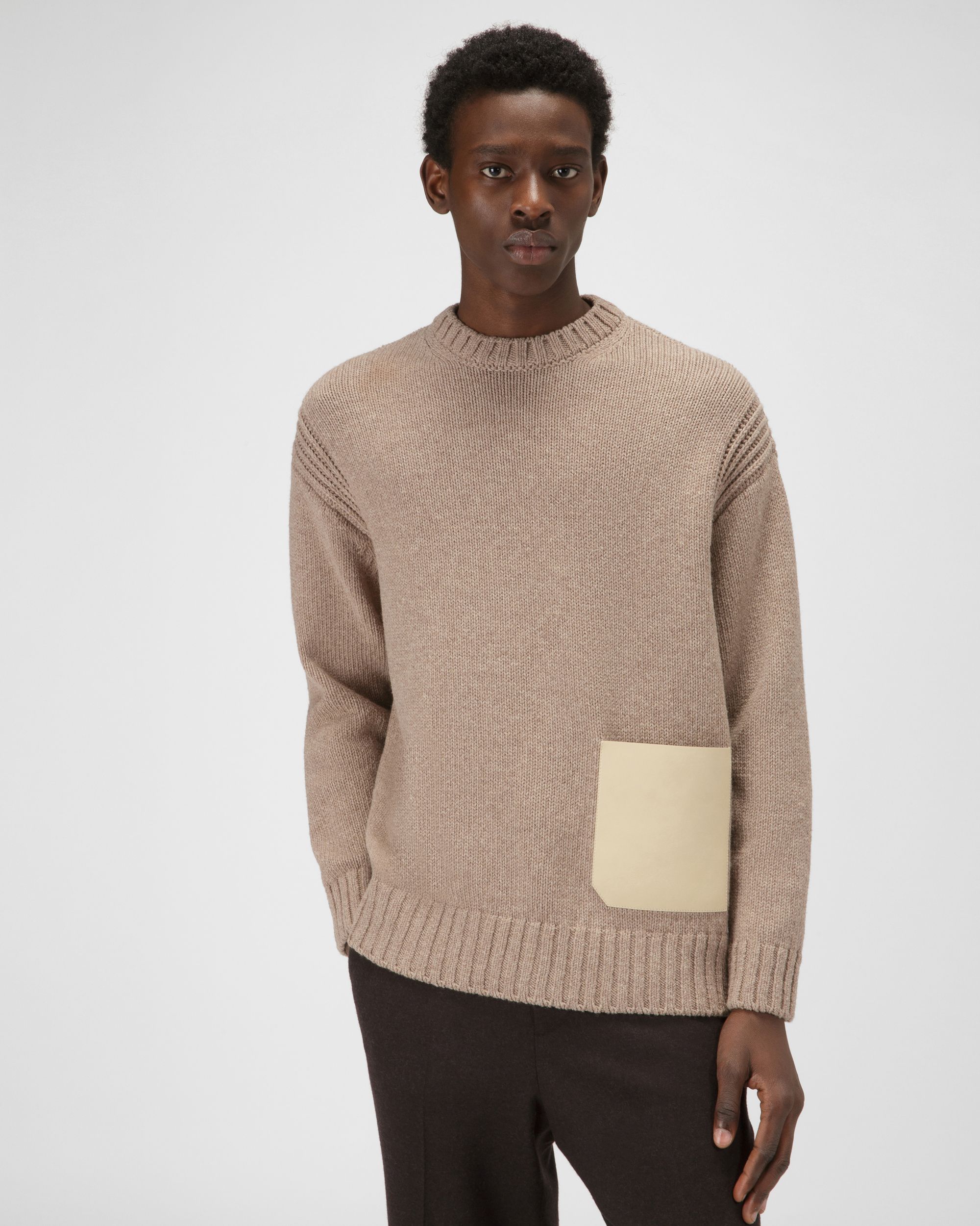 Pullover Con Tasca In Pelle - Uomo - Bally - 01