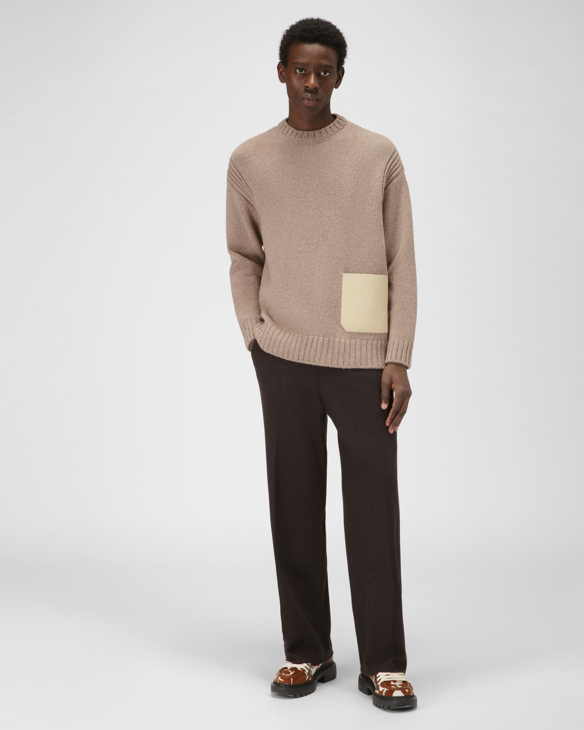 Pullover Con Tasca In Pelle - Uomo - Bally - 05