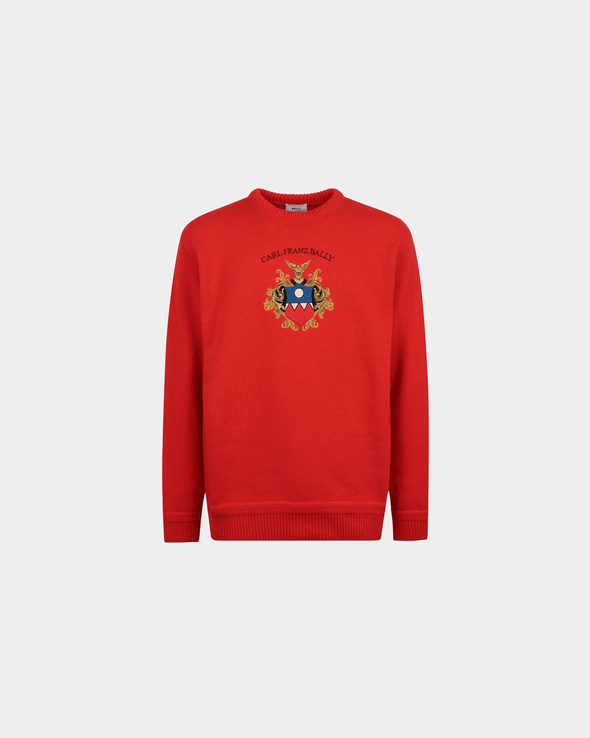 Maglione In Lana Rossa - Uomo - Bally - 01