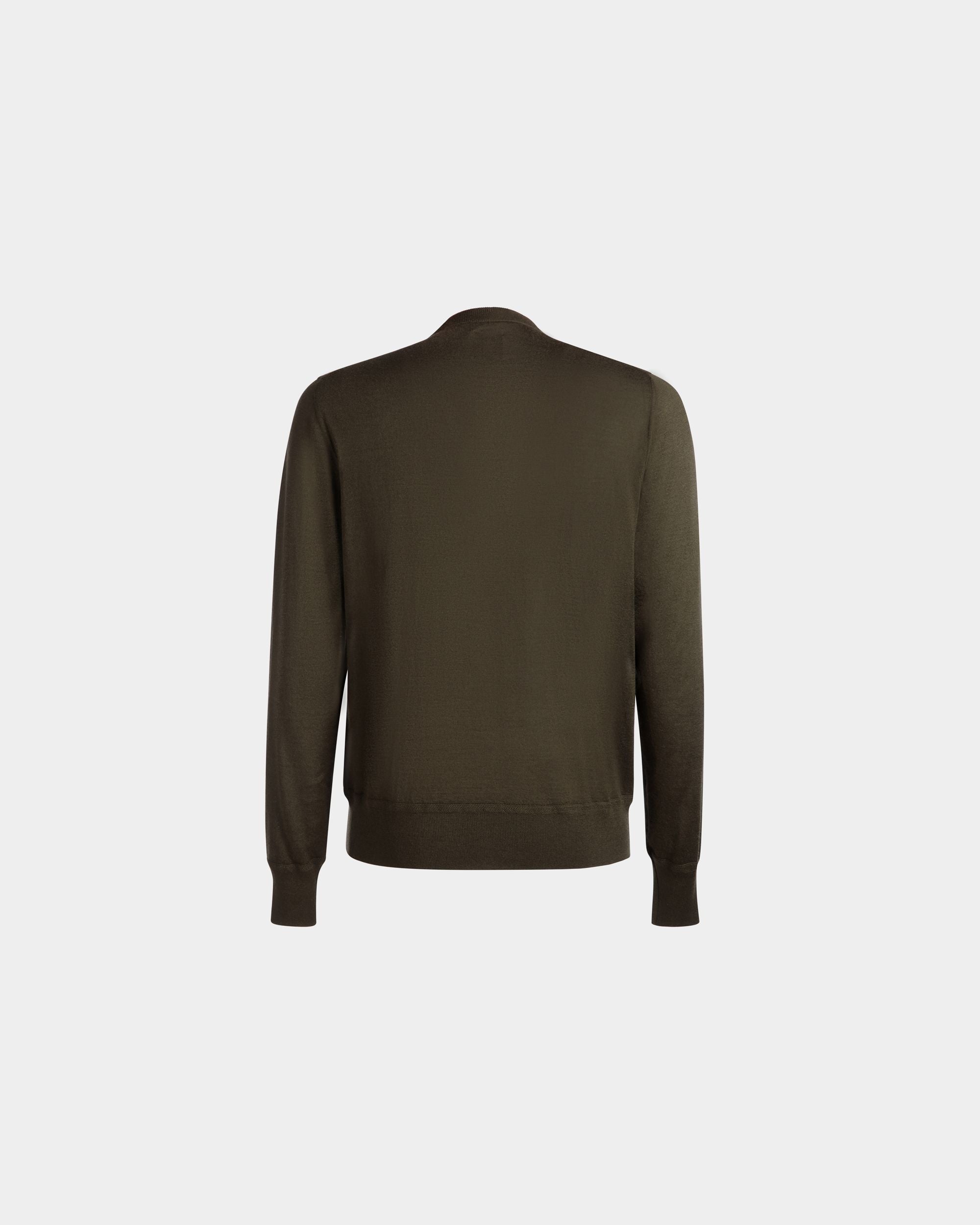 Maglione Girocollo Adrien Brody Travel Collection In Cachemire Military Green - Uomo - Bally - 09