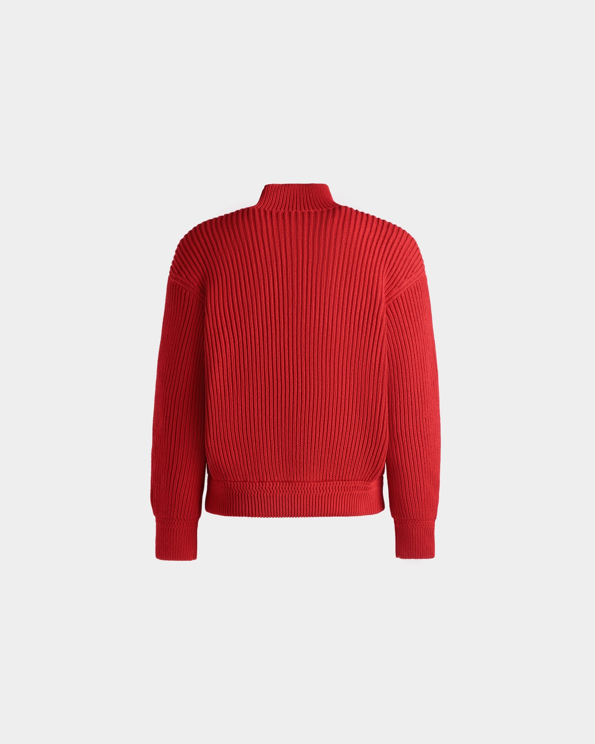 Maglione A Collo Alto In Cotone Candy Red - Uomo - Bally - 07