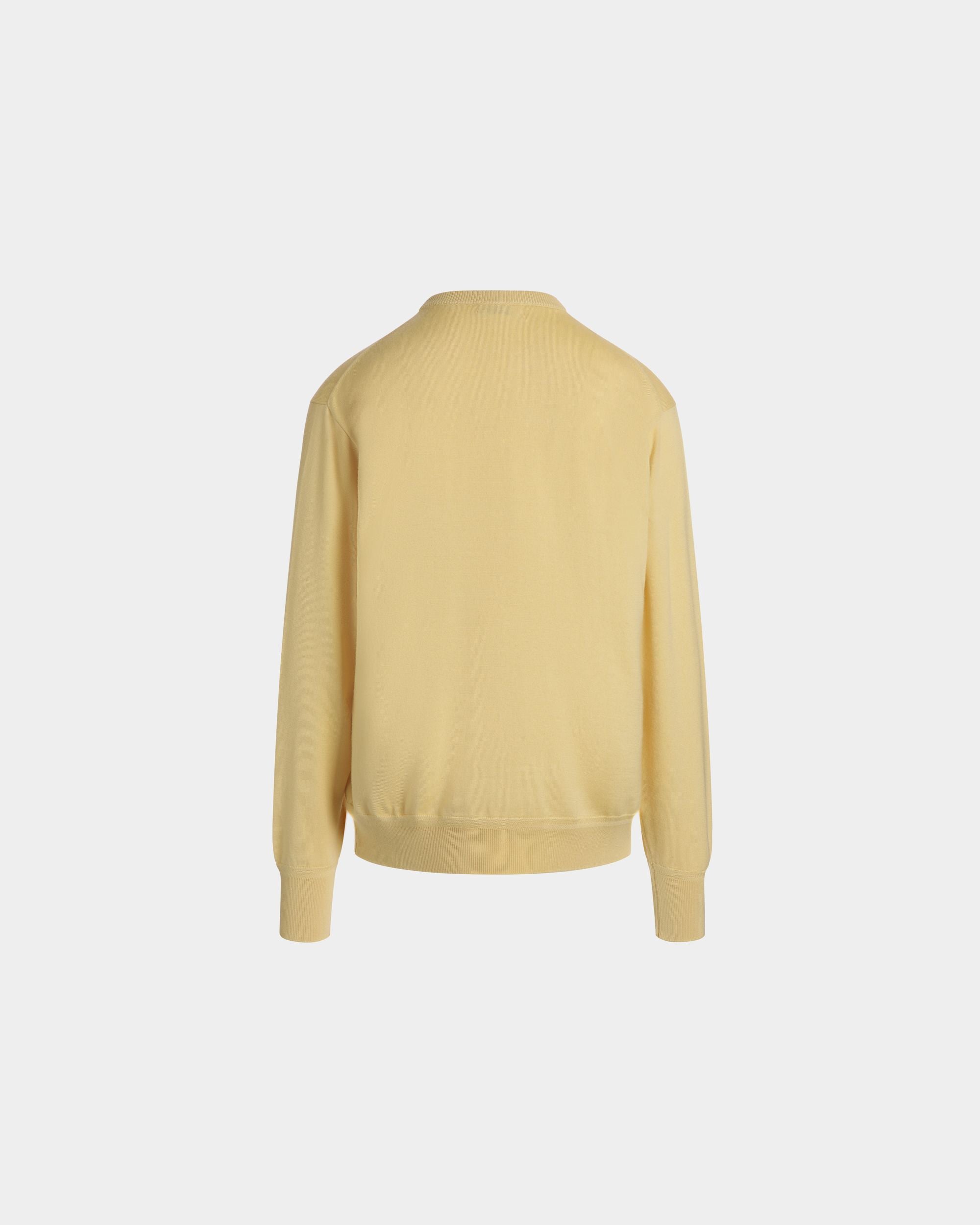 Maglione Girocollo In Misto Lana E Cashmere Dusty Yellow - Uomo - Bally - 07