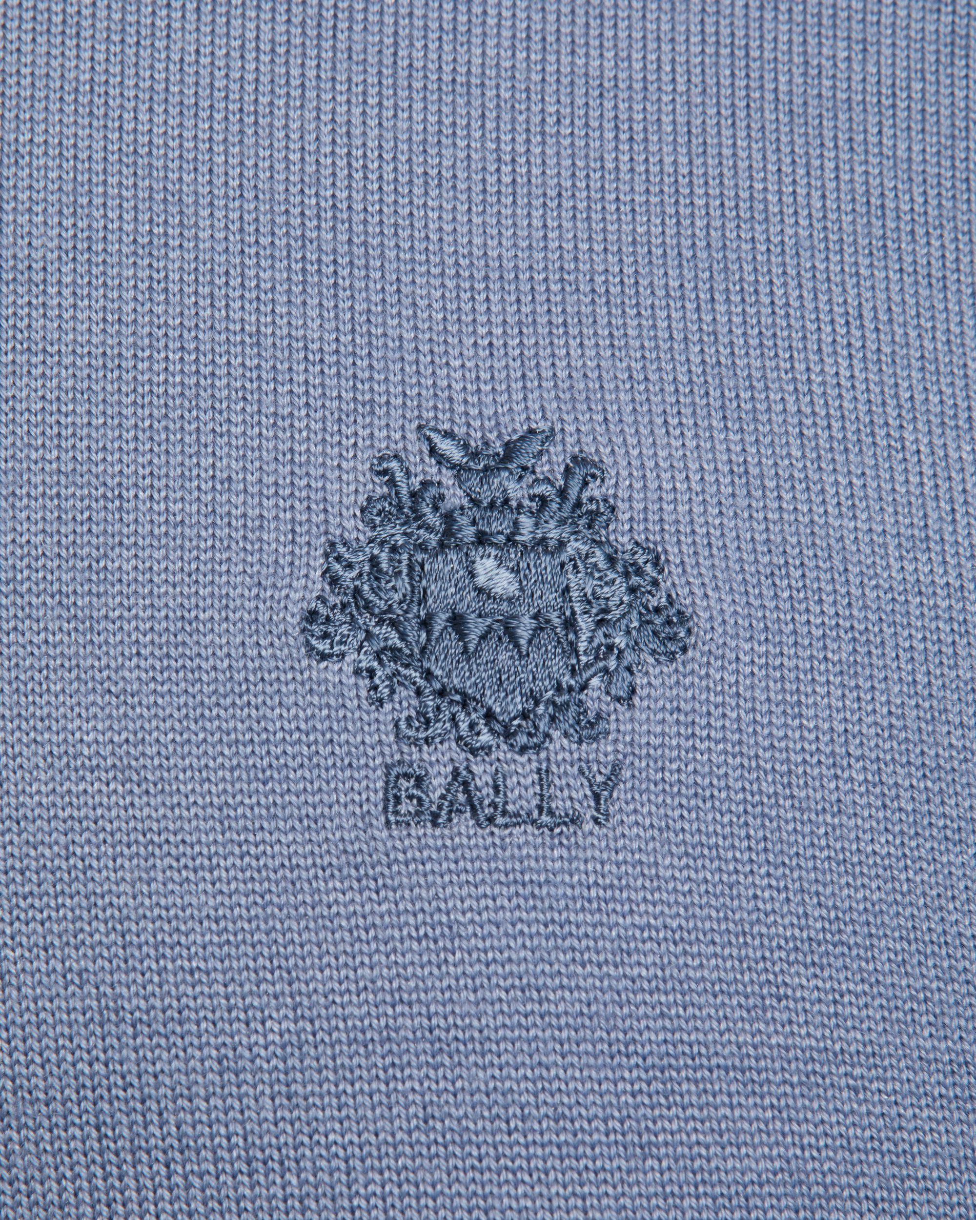 Pullover Girocollo In Misto Lana E Cashmere Light Blue - Uomo - Bally - 04