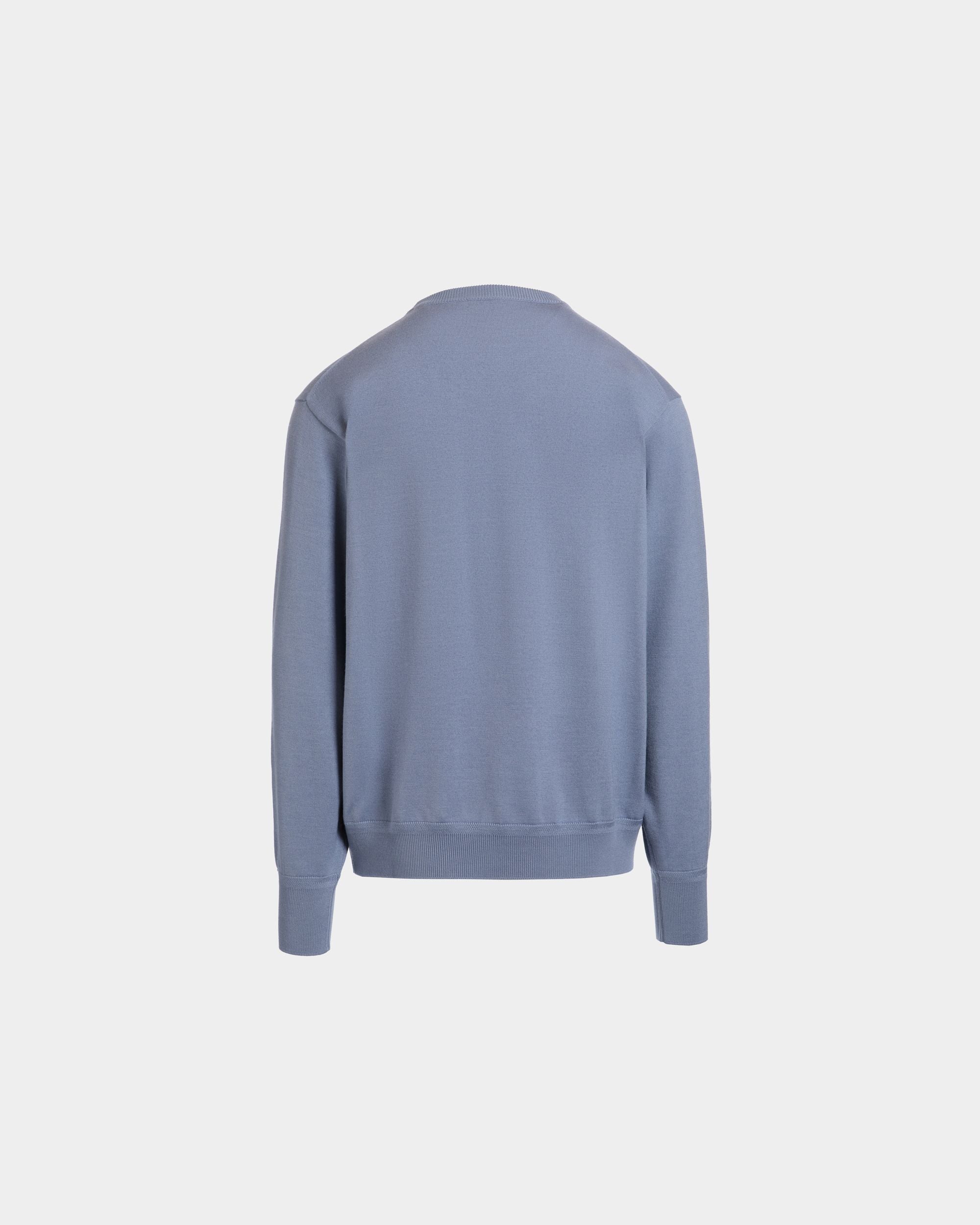 Pullover Girocollo In Misto Lana E Cashmere Light Blue - Uomo - Bally - 07
