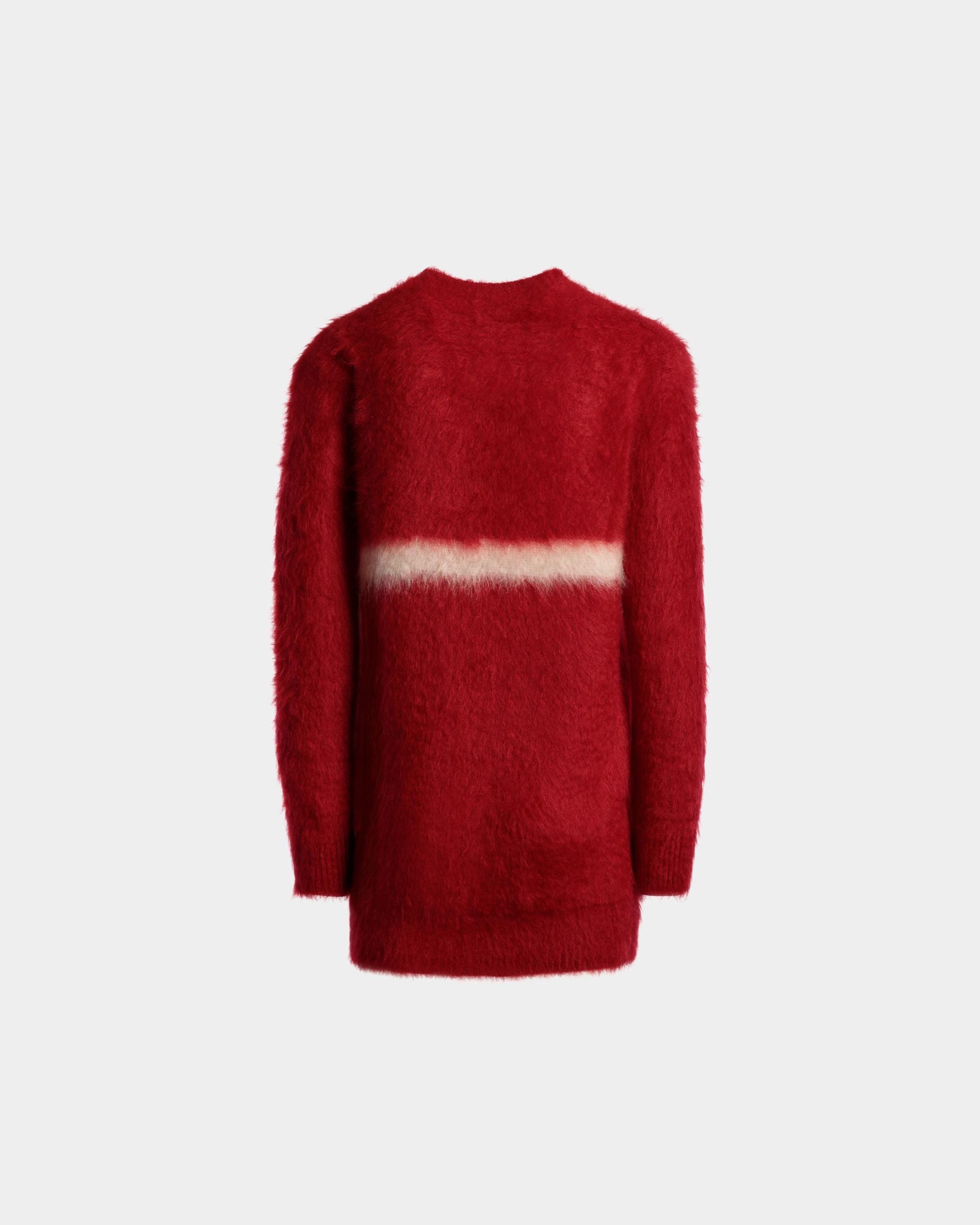 Pullover Girocollo In Seta E Mohair Rosso - Uomo - Bally - 07