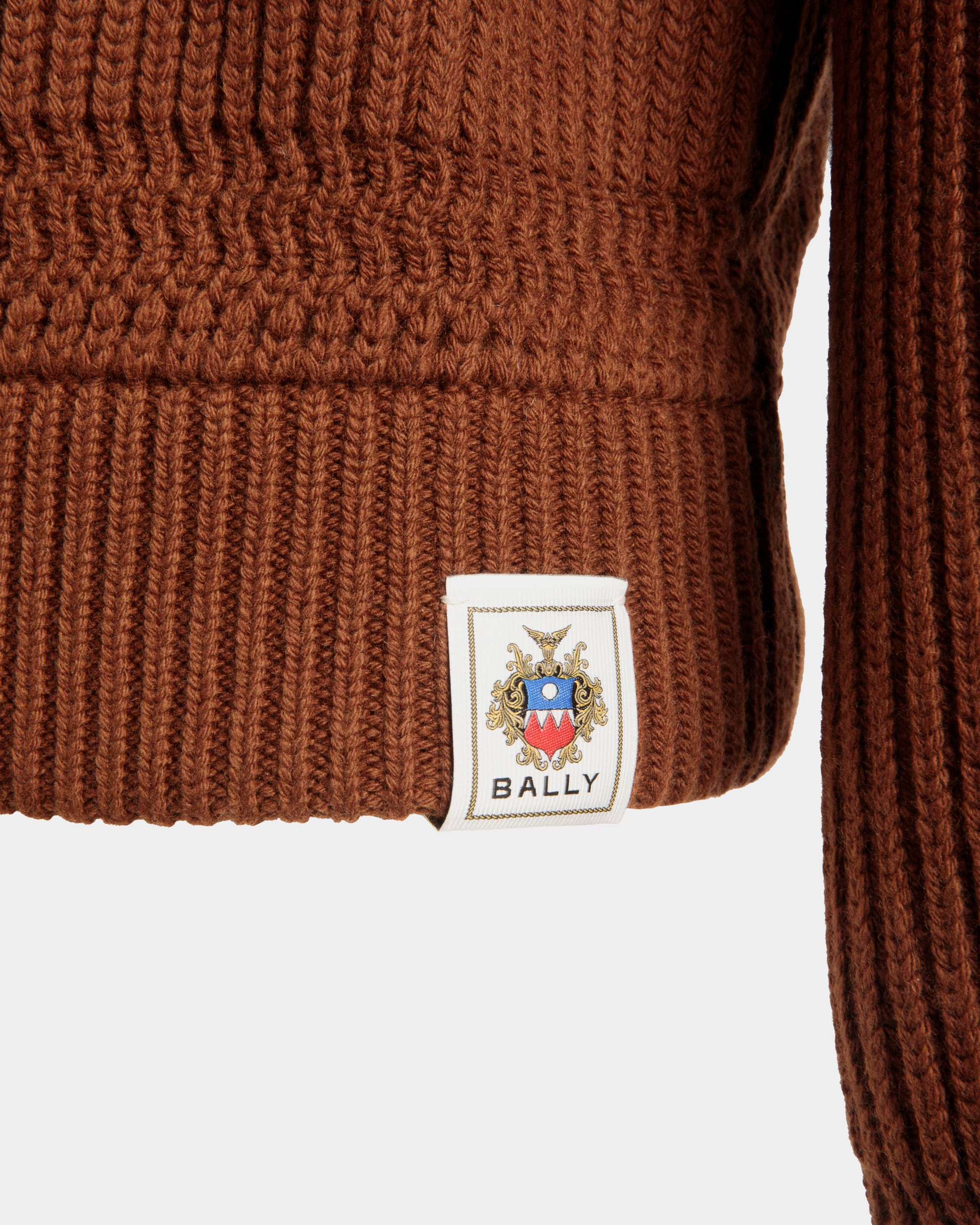 Maglione Girocollo In Lana Marrone - Uomo - Bally - 02