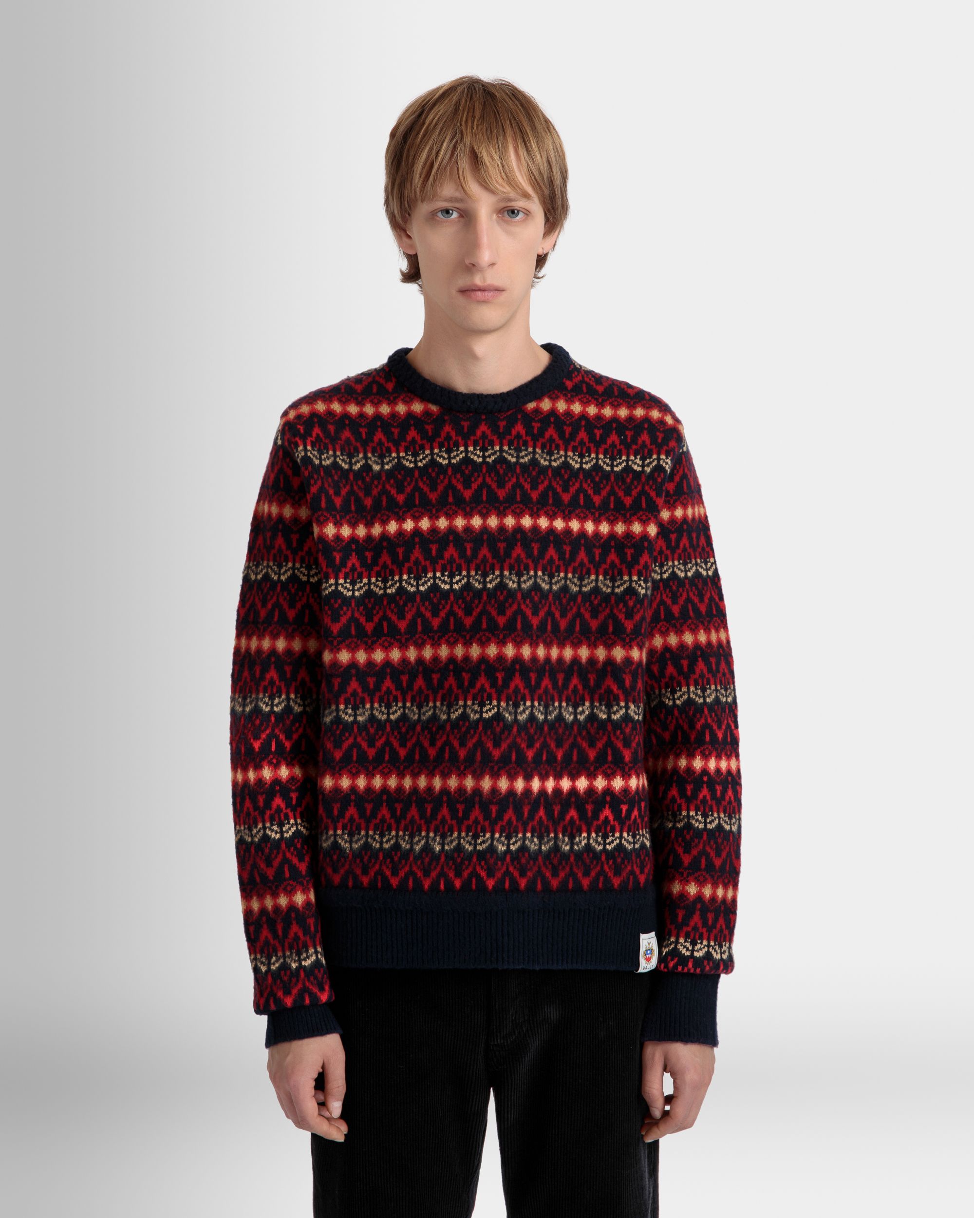 Pullover Girocollo In Lana Multicolore - Uomo - Bally - 03