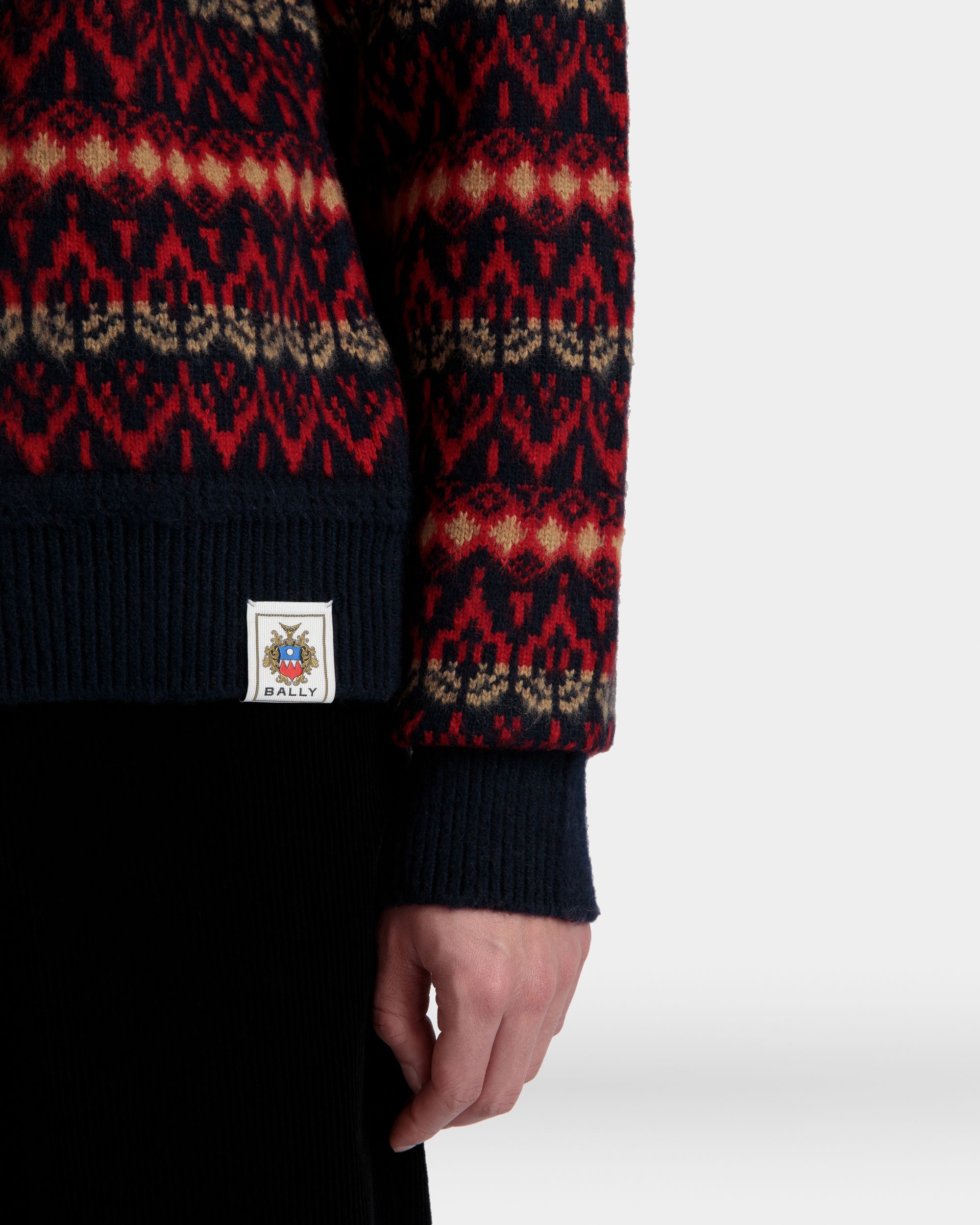 Pullover Girocollo In Lana Multicolore - Uomo - Bally - 04