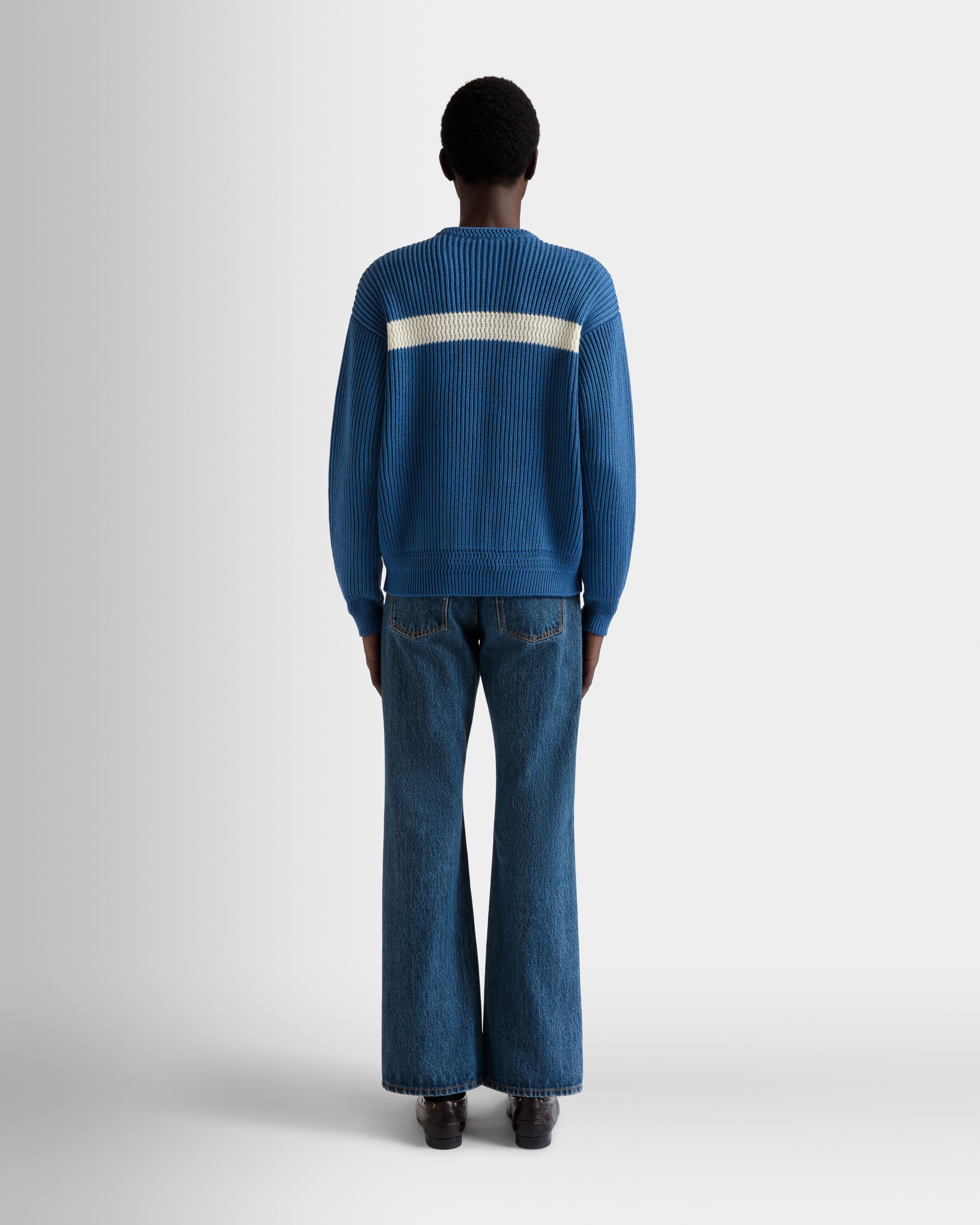 Pullover Girocollo In Cotone Medium Blue - Uomo - Bally - 06