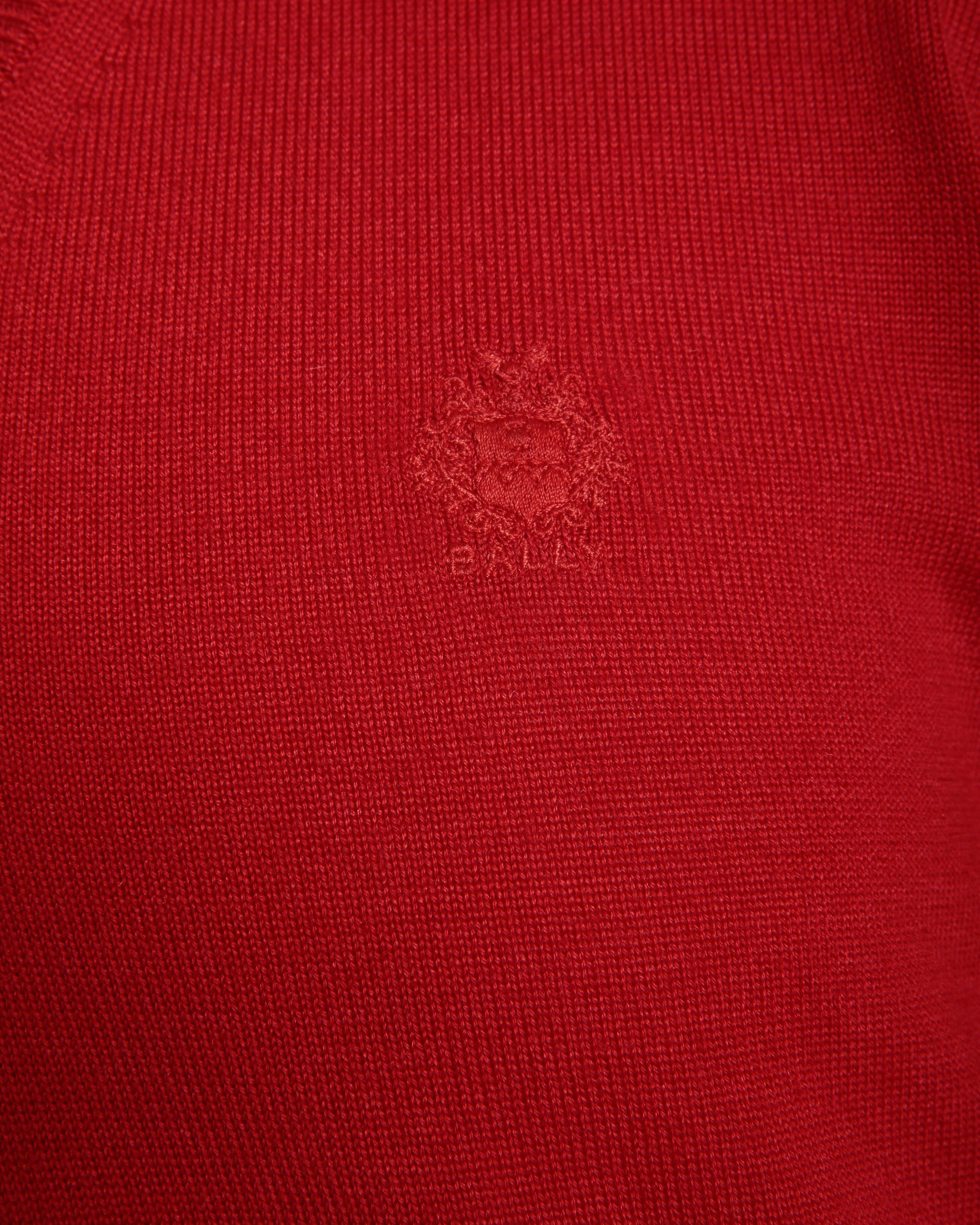 Knitwear V Neck In Red Mix Wool/Cash/Silk - Uomo - Bally - 02