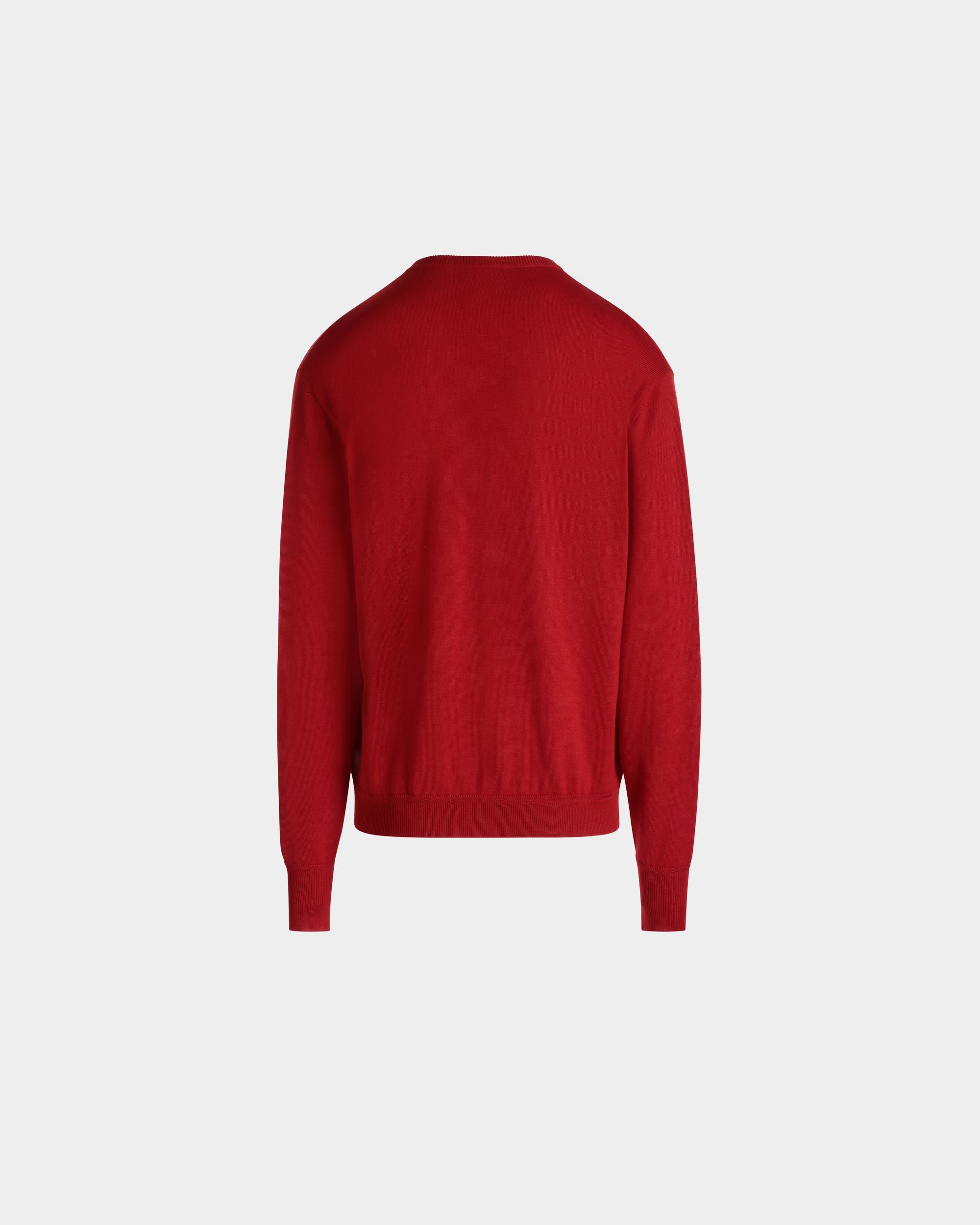 Knitwear V Neck In Red Mix Wool/Cash/Silk - Uomo - Bally - 03