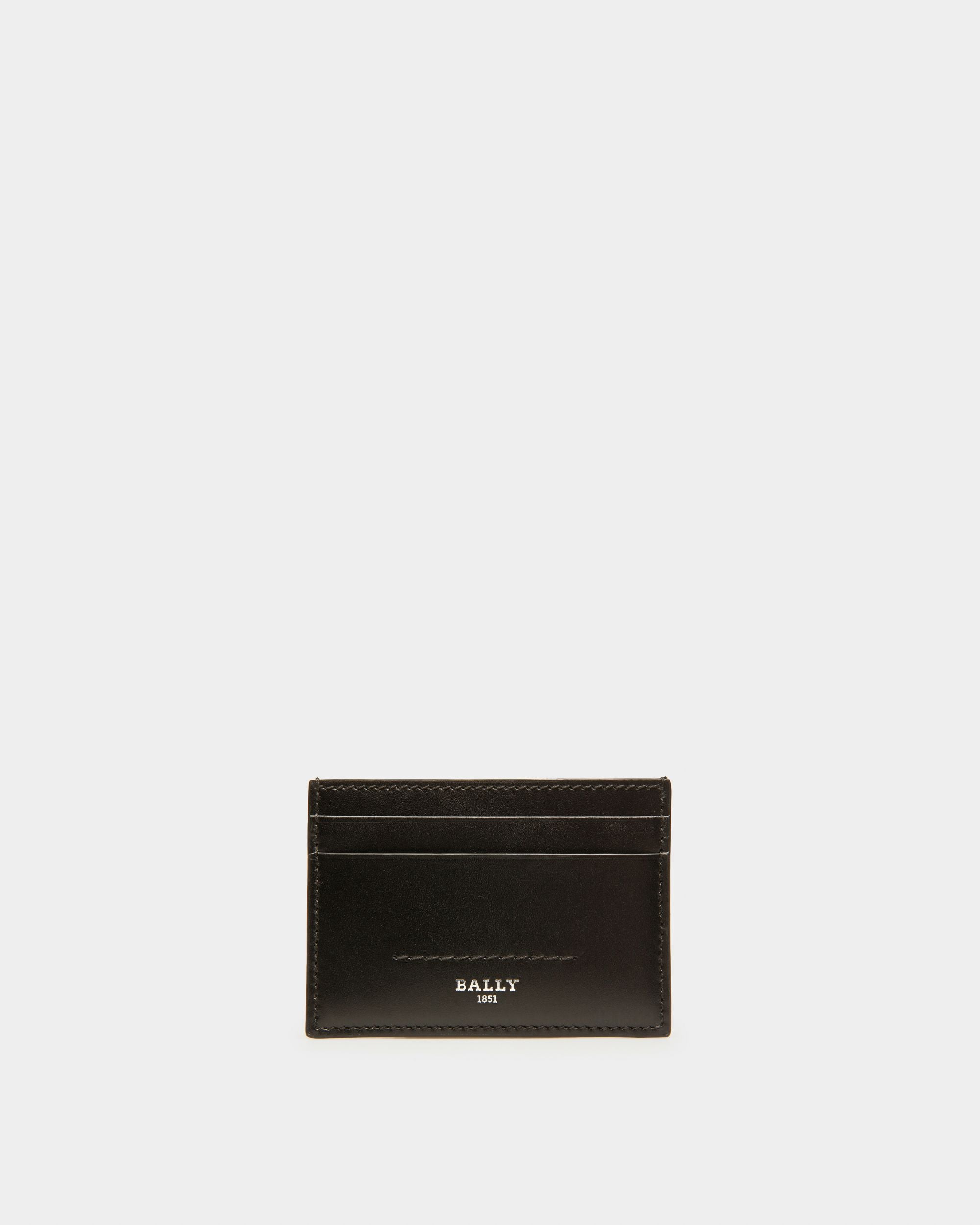 Schar Portatessere In Pelle Nera - Uomo - Bally - 01