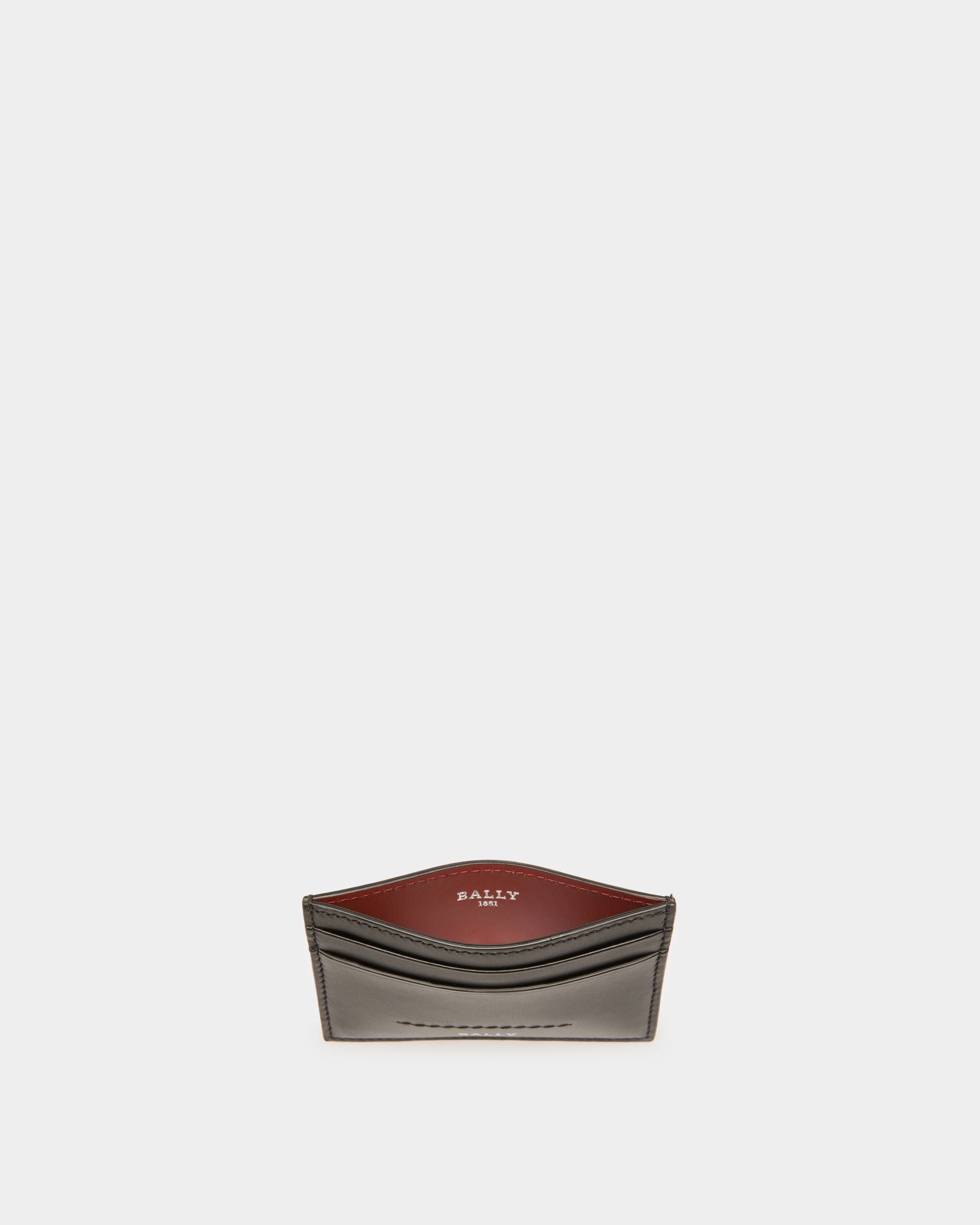 Schar Portatessere In Pelle Nera - Uomo - Bally - 03