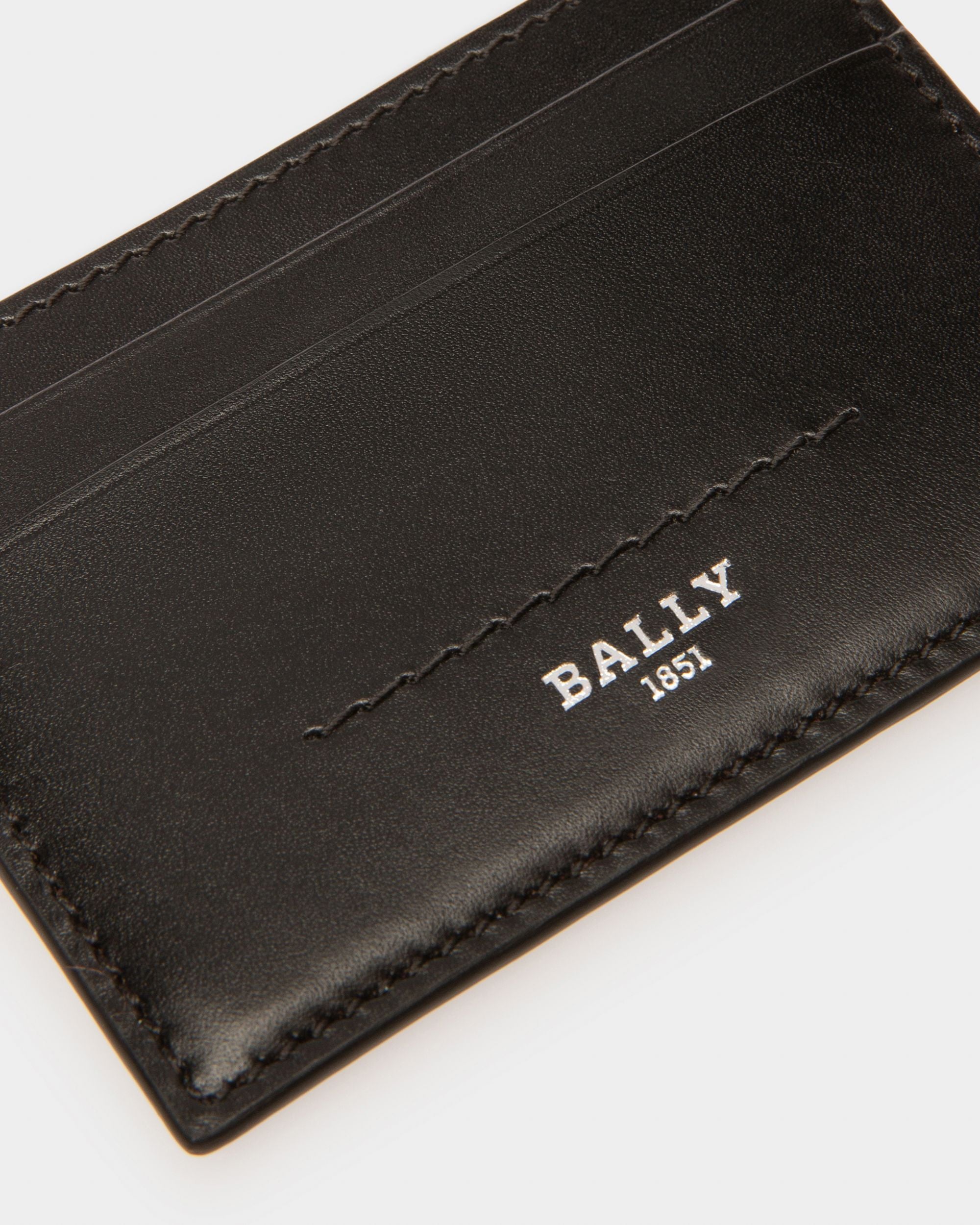 Schar Portatessere In Pelle Nera - Uomo - Bally - 04