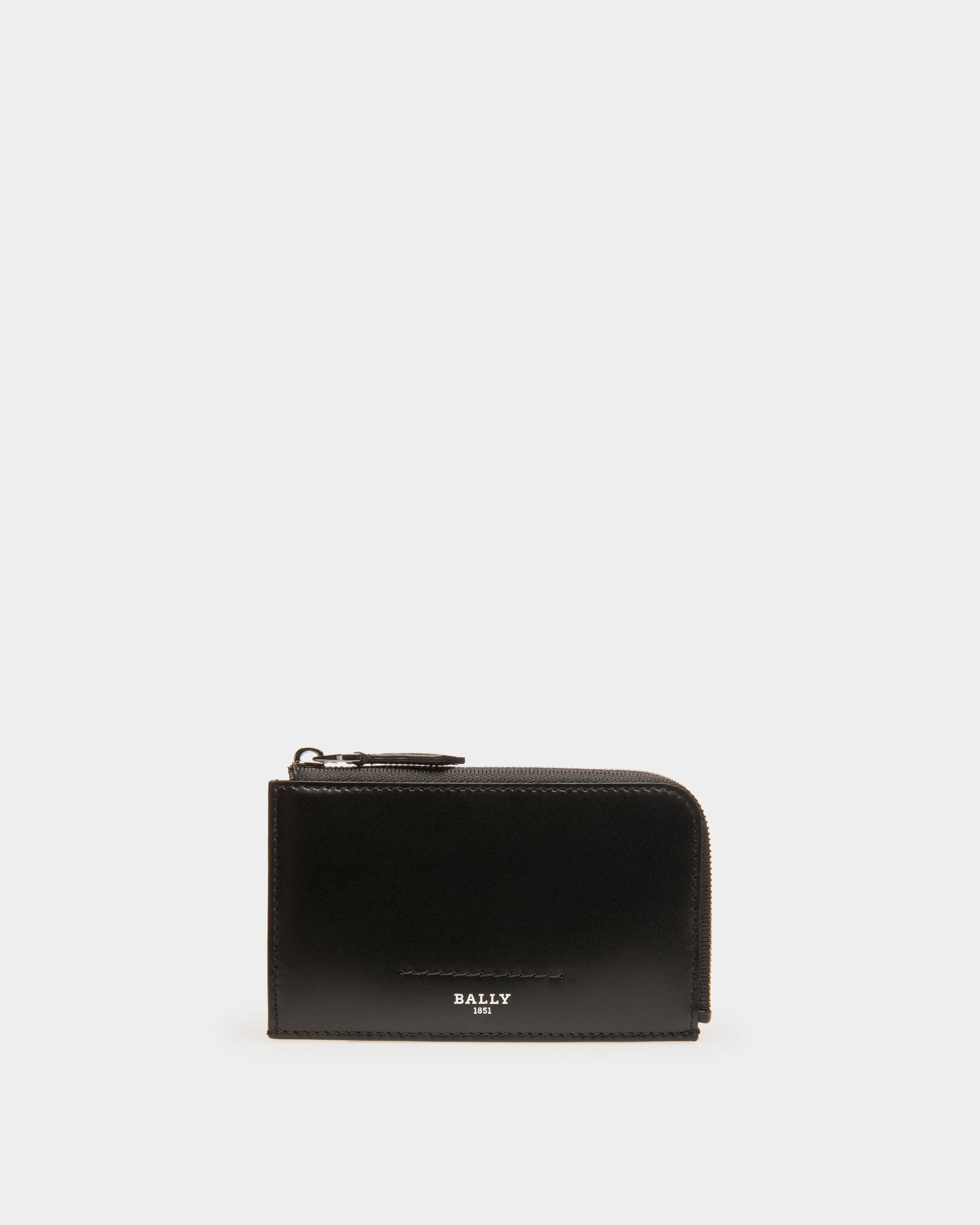 Scord Portatessere In Pelle Nera - Uomo - Bally - 01