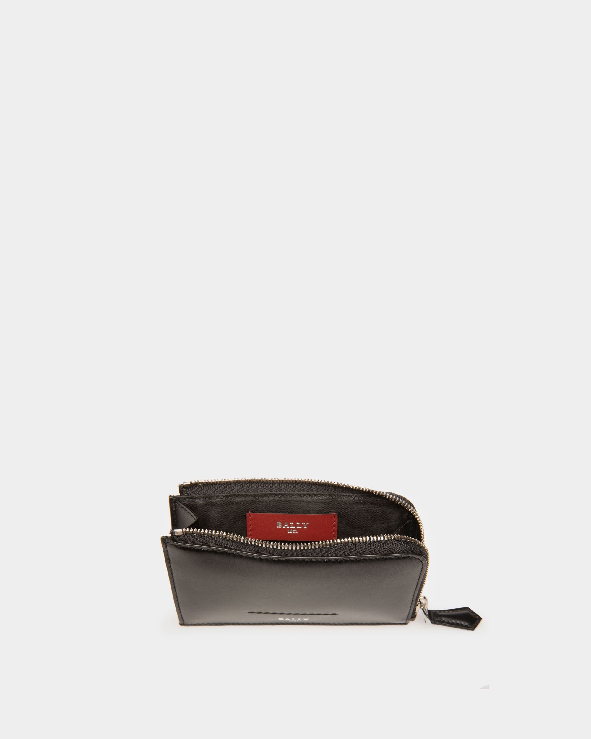 Scord Portatessere In Pelle Nera - Uomo - Bally - 03