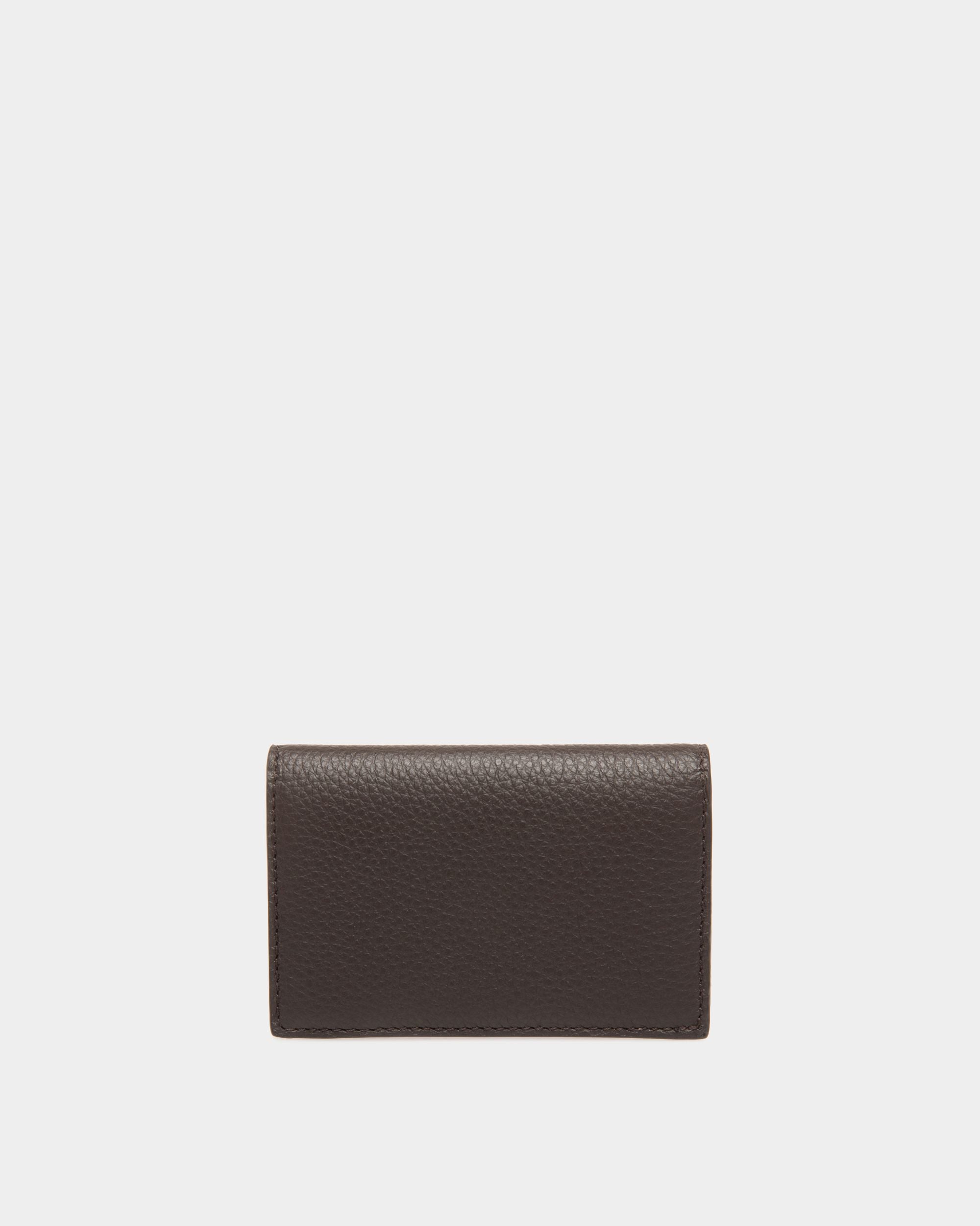 Business Card Holder In Brown Leather - Uomo - Bally - 02