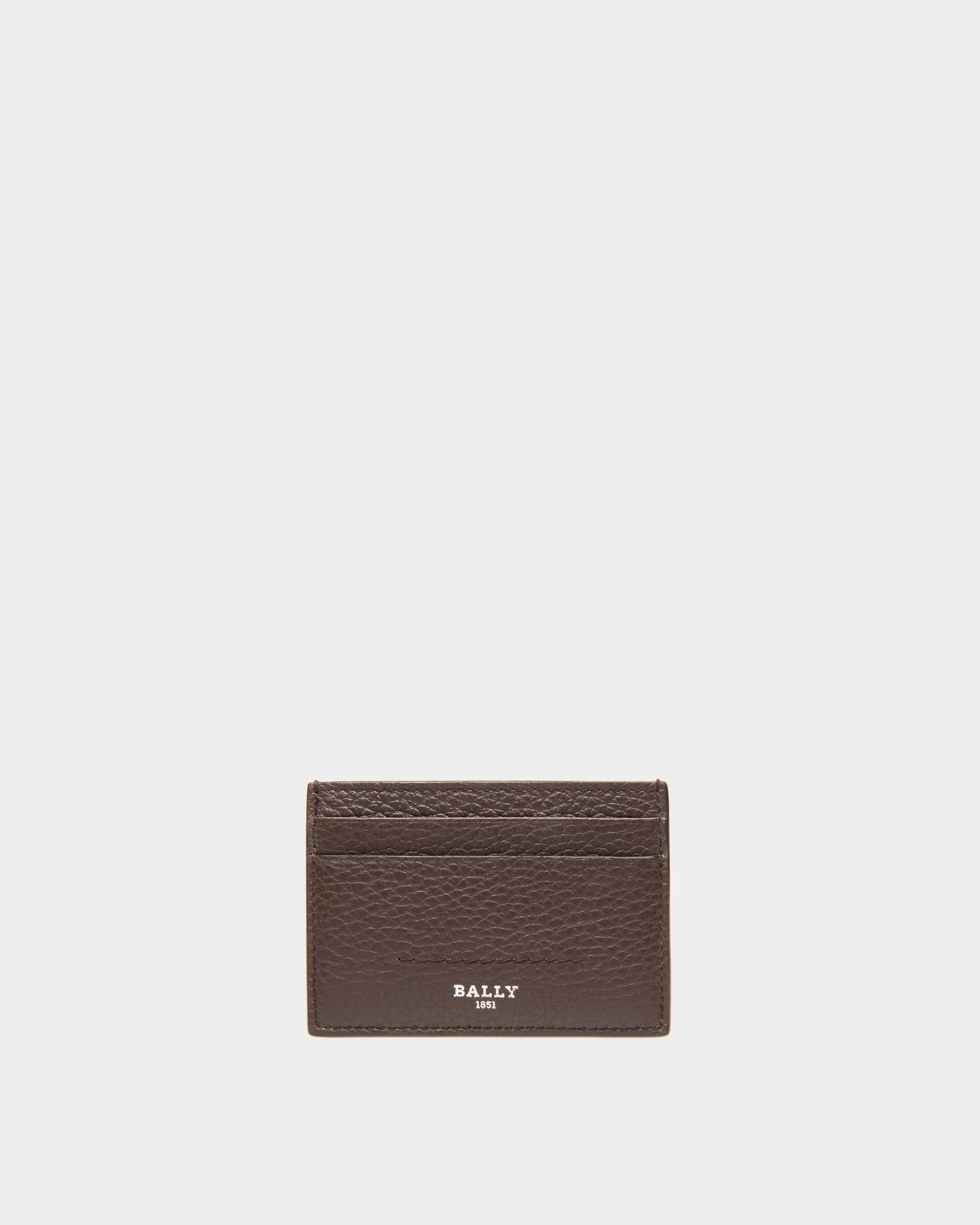 Schar Portatessere In Pelle Marrone Scuro - Uomo - Bally - 01